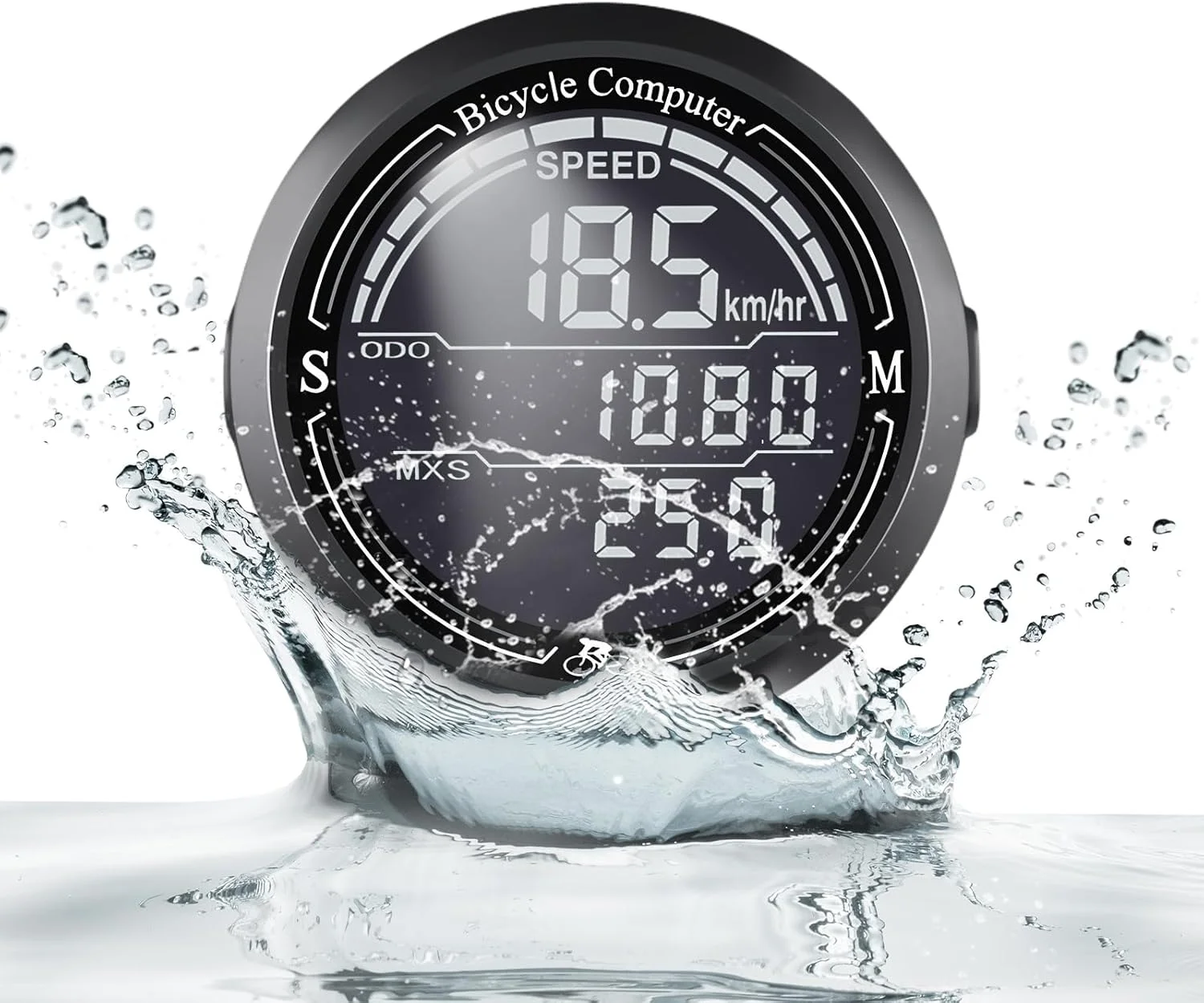 کامپیوتر دوچرخه بی سیم GPS، صفحه نمایش LCD 2.4 اینچی با نور پس زمینه خودکار، 24 عملکرد جهانی، ضد آب IPX6، سرعت سنج و کیلومتر شمار دوچرخه ANT، مناسب برای همه دوچرخه ها کامپیوتر دوچرخه بی سیم GPS، صفحه نمایش LCD 2.4 اینچی با نور پس زمینه خودکار، 24 عملکرد جهانی، ضد آب IPX6، سرعت سنج و کیلومتر شمار دوچرخه ANT، مناسب برای همه دوچرخه ها