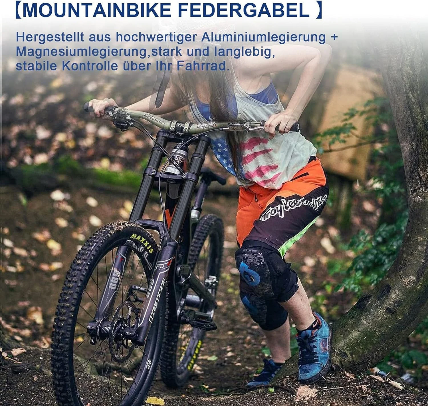 دوشاخ جلو دوچرخه کوهستان، دوشاخ MTB آلیاژ آلومینیوم کمک فنر فنری، دوشاخ تعلیق جلو فرمان 100 میلی متر قفل دستی، مشکی - 27.5 اینچ (مشکی، 29 اینچ) دوشاخ جلو دوچرخه کوهستان، دوشاخ MTB آلیاژ آلومینیوم کمک فنر فنری، دوشاخ تعلیق جلو فرمان 100 میلی متر قفل دستی، مشکی - 27.5 اینچ (مشکی، 29 اینچ)