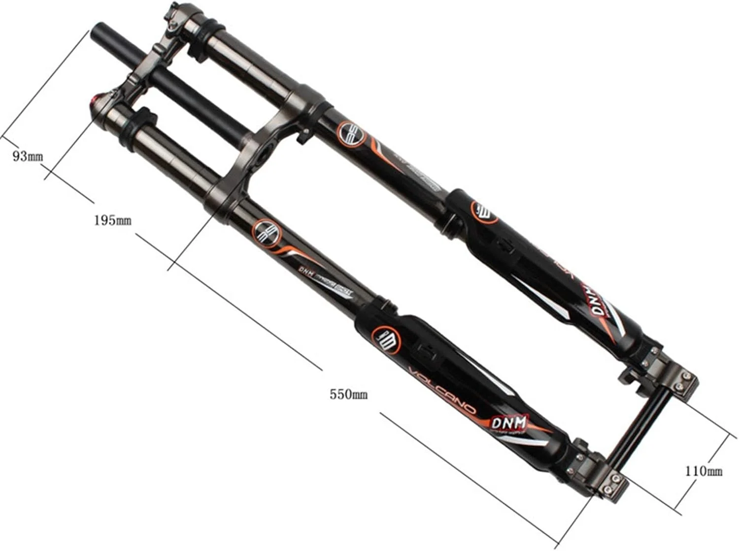 دوشاخ جلوی دوچرخه قطعات دوچرخه دوشاخ تعلیق دوچرخه کوهستان هوا مدل USD-8 DH دانهیل دوشاخ DH FR QR رهاسازی سریع دوشاخ دوچرخه کوهستان برای لوازم جانبی دوچرخه (نیکل مشکی)