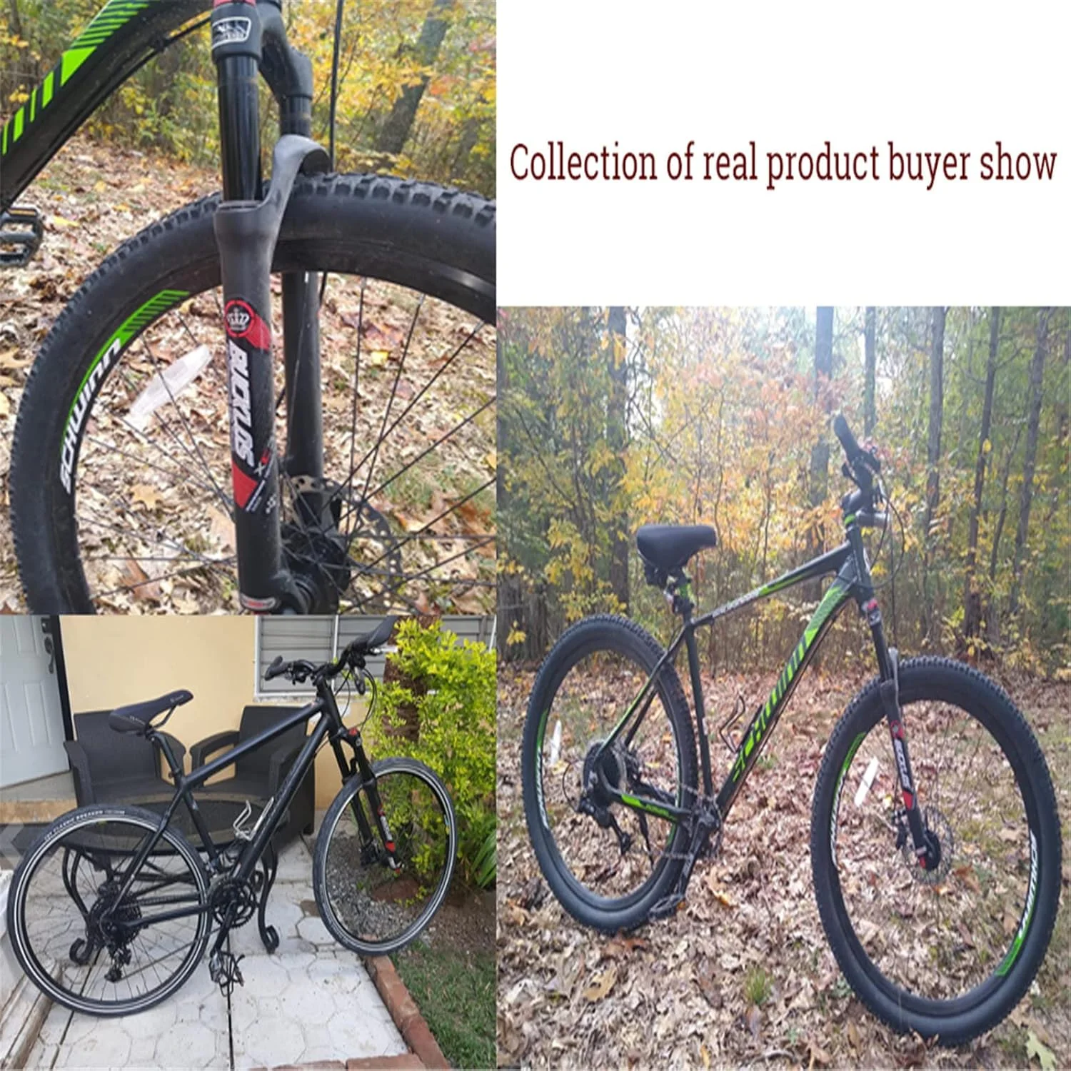 دوشاخ دوچرخه کوهستان سایز 26 اینچ با فنربندی و عرض 150 میلی‌متر مناسب برای لاستیک‌های پهن 4.8 اینچی و کمک فنر بادی، مشکی - 26 اینچ (مشکی، 26 اینچ)