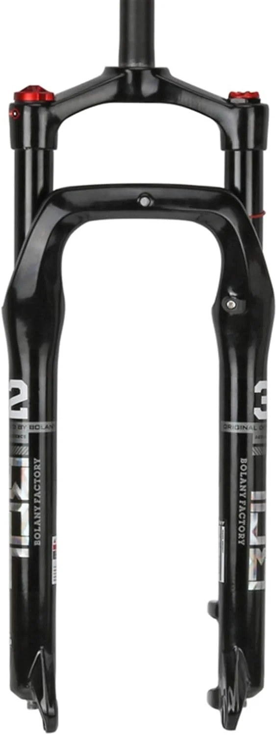 دوشاخ جلوی دوچرخه، قطعات دوچرخه، سیستم تعلیق دوچرخه 26 اینچ آلیاژ آلومینیوم دوشاخ بادی گازی برای لاستیک پهن 4.0 اینچ لوازم جانبی دوچرخه برقی (دسته مستقیم 26 اینچی)