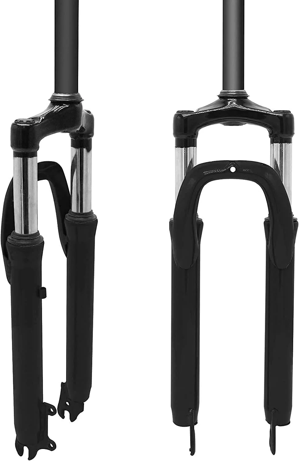 دوشاخ کمک فنر 26 دوچرخه، دوشاخ جلو با دامنه حرکتی 100 میلی متر، لوله صاف 28.6 میلی متر QR 9 میلی متر قفل تاج آلیاژ آلومینیوم کوهستان