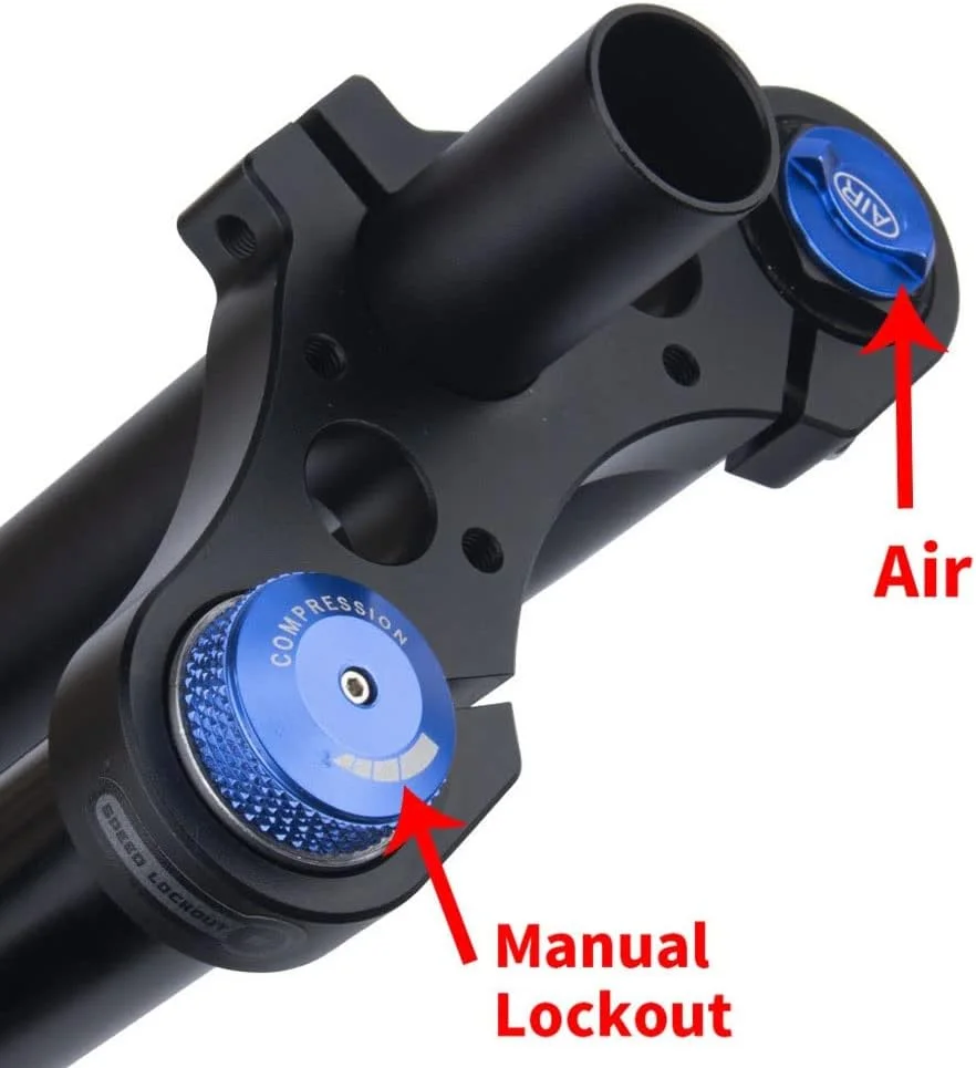دوشاخ تعلیق بادی دوچرخه سایزهای ۲۶ ۲۷.۵ ۲۹ با طول حرکت ۱۶۰ میلیمتر، قابلیت تنظیم برگشت، محور Thru 15 * 110mm، دوشاخ دوشانه مخروطی ۱-۱/۲ اینچ HL (رنگ: طلایی، سایز: ۲۶ اینچ) دوشاخ تعلیق بادی دوچرخه سایزهای ۲۶ ۲۷.۵ ۲۹ با طول حرکت ۱۶۰ میلیمتر، قابلیت تنظیم برگشت، محور Thru 15 * 110mm، دوشاخ دوشانه مخروطی ۱-۱/۲ اینچ HL (رنگ: طلایی، سایز: ۲۶ اینچ)