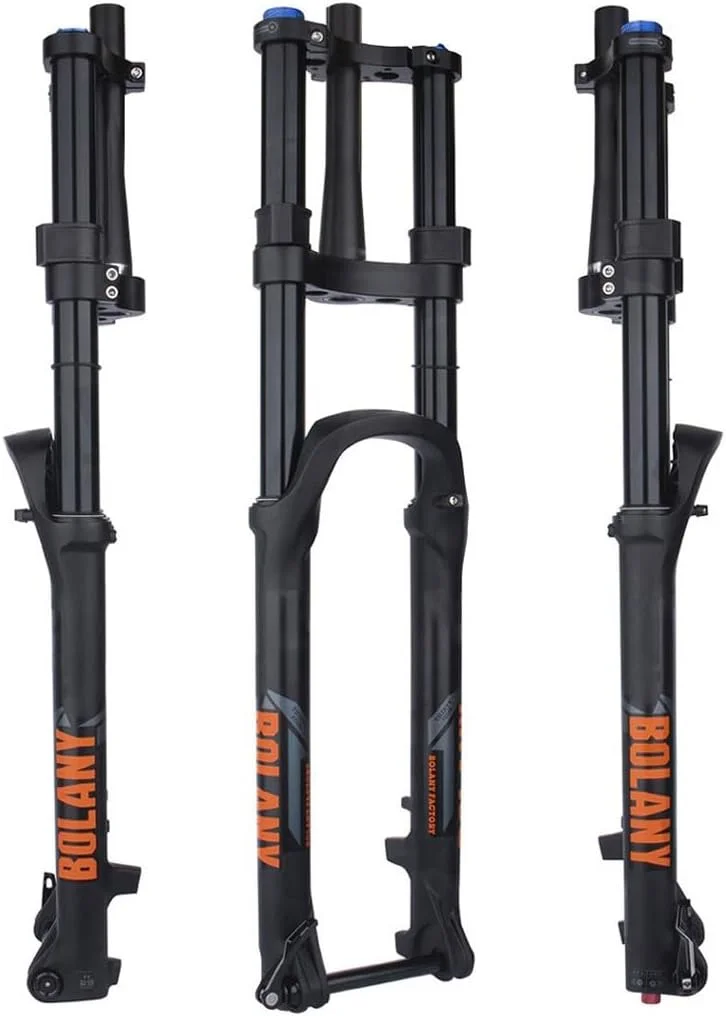 دوشاخ تعلیق بادی دوچرخه سایزهای ۲۶ ۲۷.۵ ۲۹ با طول حرکت ۱۶۰ میلی‌متر، قابلیت تنظیم برگشت، محور Thru 15 * 110mm، دوشاخ دوشانه مخروطی ۱-۱/۲ اینچ مدل HL