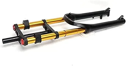 دوشاخ کمک فنر 26 اینچی مخصوص دوچرخه های چاق، دوشاخ دوشاخ دوتایی، تایر چاق 4.0، ترمز دیسکی A-Pillar، فشار هوا، کورس 100 میلی متری برای دوچرخه های برفی، دوشاخ جلو 27.5