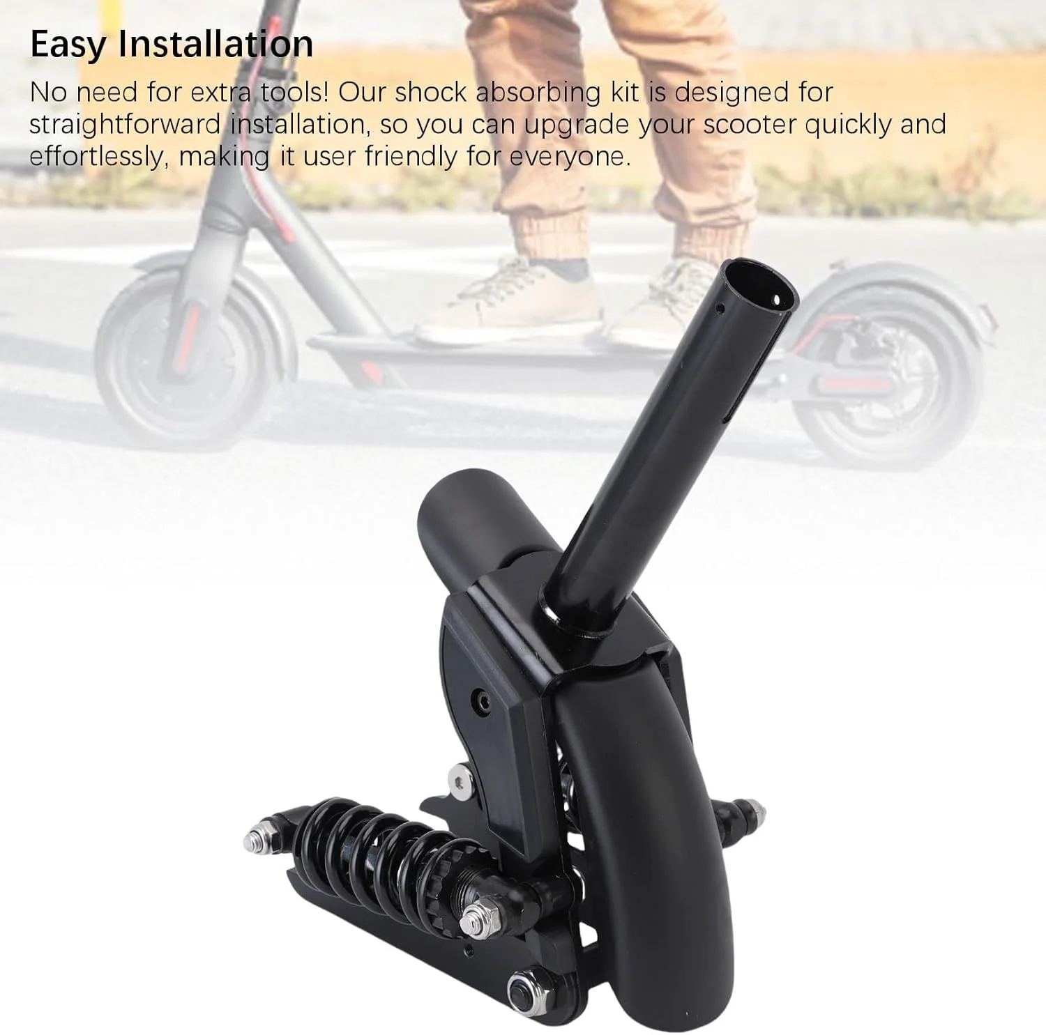 کیت سیستم تعلیق عقب اسکوتر برقی Jiawu، جایگزین بادوام، بهبود سواری نرم، کیت لوازم جانبی سیستم تعلیق عقب اسکوتر آلیاژ آلومینیوم برای M365 کیت سیستم تعلیق عقب اسکوتر برقی Jiawu، جایگزین بادوام، بهبود سواری نرم، کیت لوازم جانبی سیستم تعلیق عقب اسکوتر آلیاژ آلومینیوم برای M365