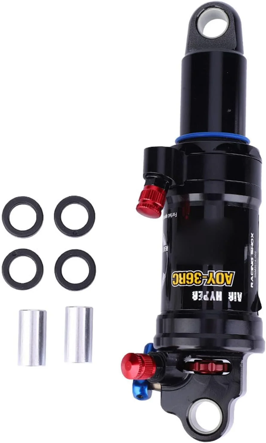 کمک فنر عقب دوچرخه Keenso، 165 میلی‌متر فولادی با میرایی قابل تنظیم برای دوچرخه کوهستان XC و تریل