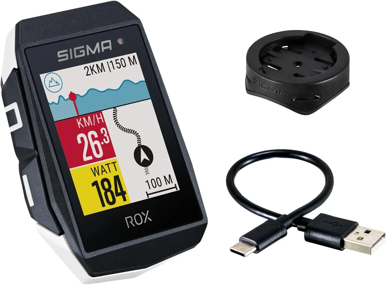 کامپیوتر دوچرخه سواری بی سیم SIGMA SPORT ROX 11.1 EVO سفید با GPS و مسیریابی کامپیوتر دوچرخه سواری بی سیم SIGMA SPORT ROX 11.1 EVO سفید با GPS و مسیریابی