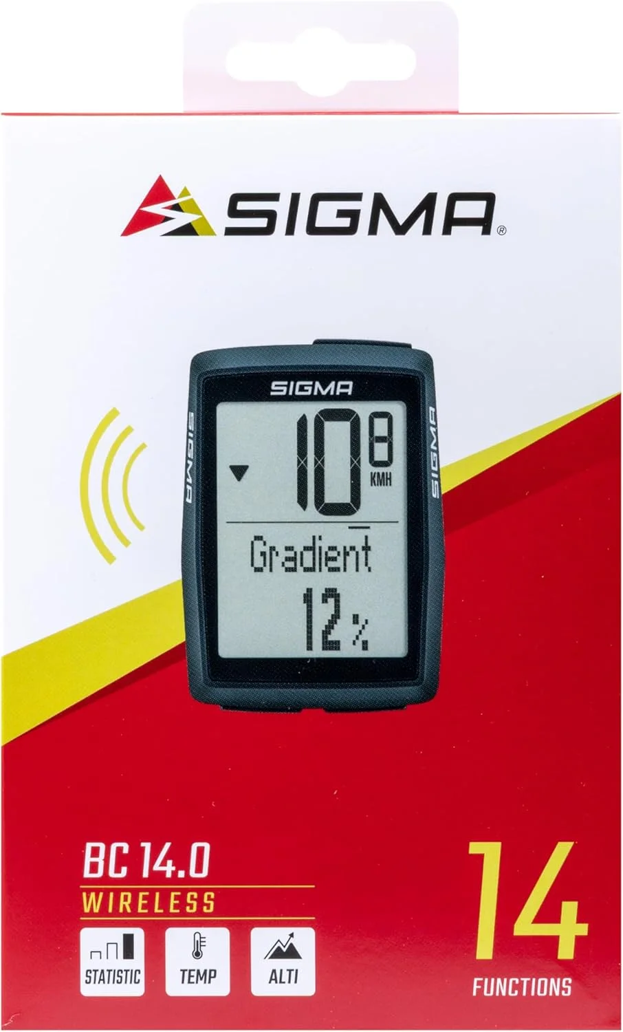 کامپیوتر دوچرخه سیگما، مدل BC 14.0 Wireless STS با قابلیت اندازه گیری سرعت رکاب زنی (اختیاری)، دارای 14 عملکرد، ارتفاع سنج، ردیابی چند روزه، صفحه نمایش بزرگ، مقاوم در برابر آب و هوا، عمر باتری طولانی، نصب انعطاف پذیر کامپیوتر دوچرخه سیگما، مدل BC 14.0 Wireless STS با قابلیت اندازه گیری سرعت رکاب زنی (اختیاری)، دارای 14 عملکرد، ارتفاع سنج، ردیابی چند روزه، صفحه نمایش بزرگ، مقاوم در برابر آب و هوا، عمر باتری طولانی، نصب انعطاف پذیر