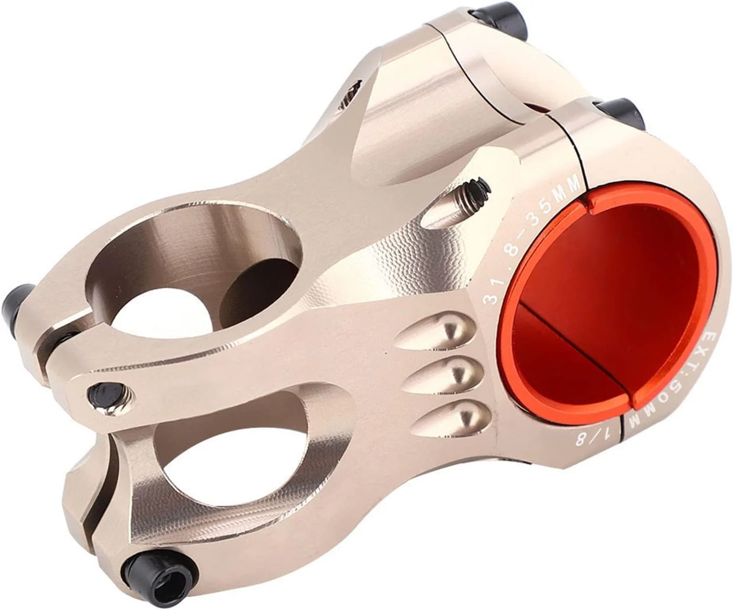 کرپی فرمان کوتاه آلیاژ آلومینیوم مقاوم، سبک وزن با پرداخت آندایز برای لوازم جانبی دوچرخه سواری - قرمز، آبی، مشکی، نقره ای، رنگارنگ