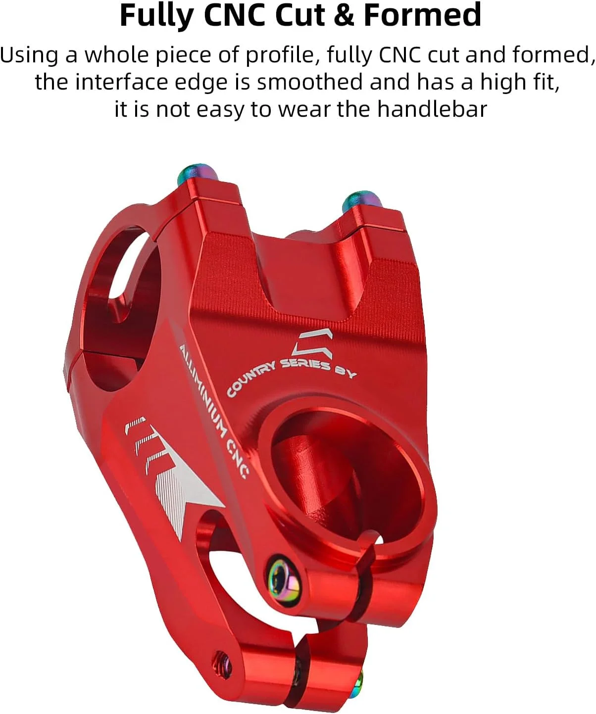 کرپی فرمان دوچرخه کوهستان شیکریس، کرپی فرمان کوتاه آلیاژ آلومینیوم برای دوچرخه‌های جاده‌ای و کوهستانی، قطر 31.8 میلی‌متر