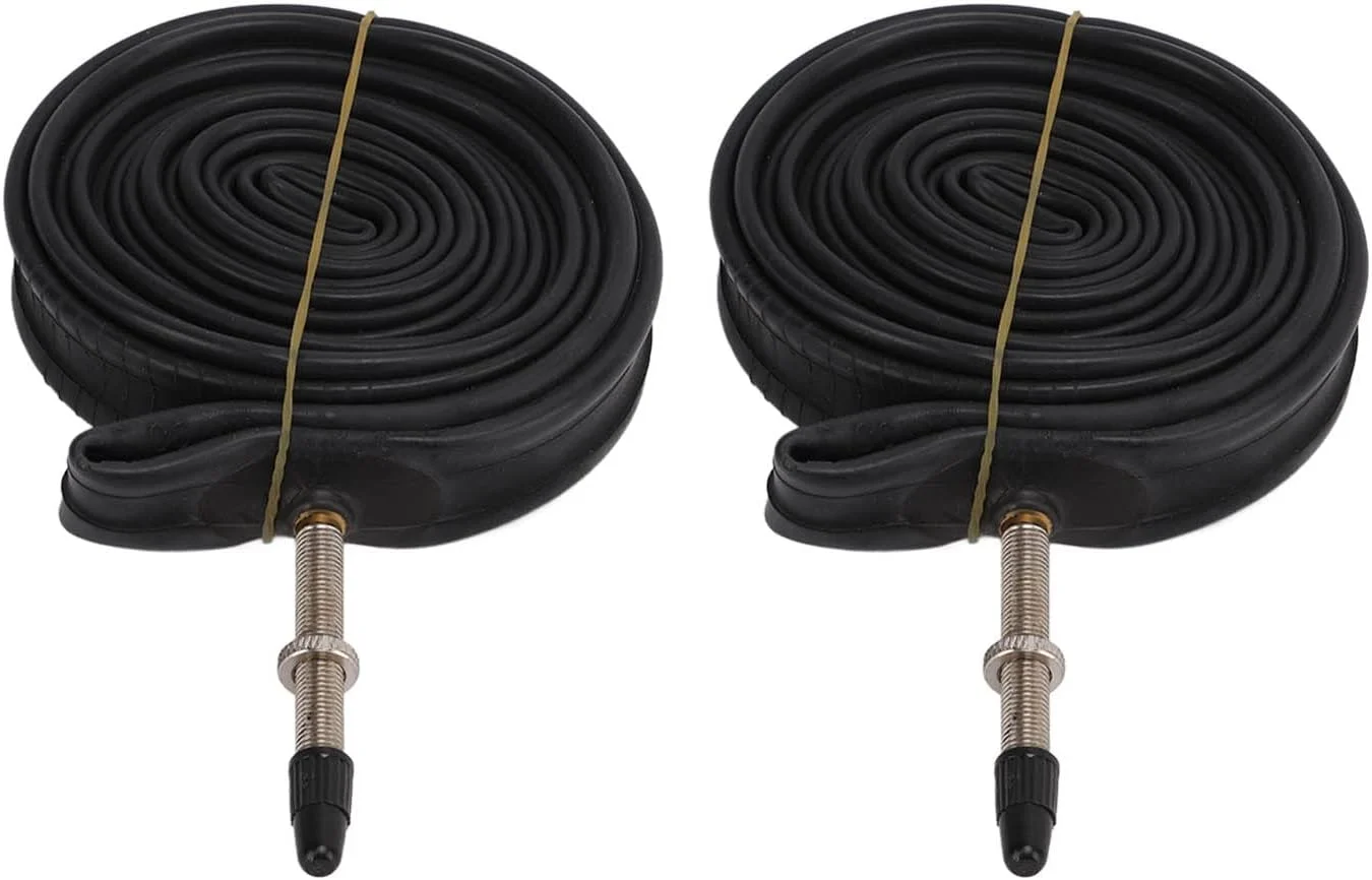 تیوب داخلی دو عددی CHICIRIS 700x23C با والف برای سواری راحت، سازگار با لاستیک های 700c، ایده آل برای دوچرخه های کوهستانی و جاده ای