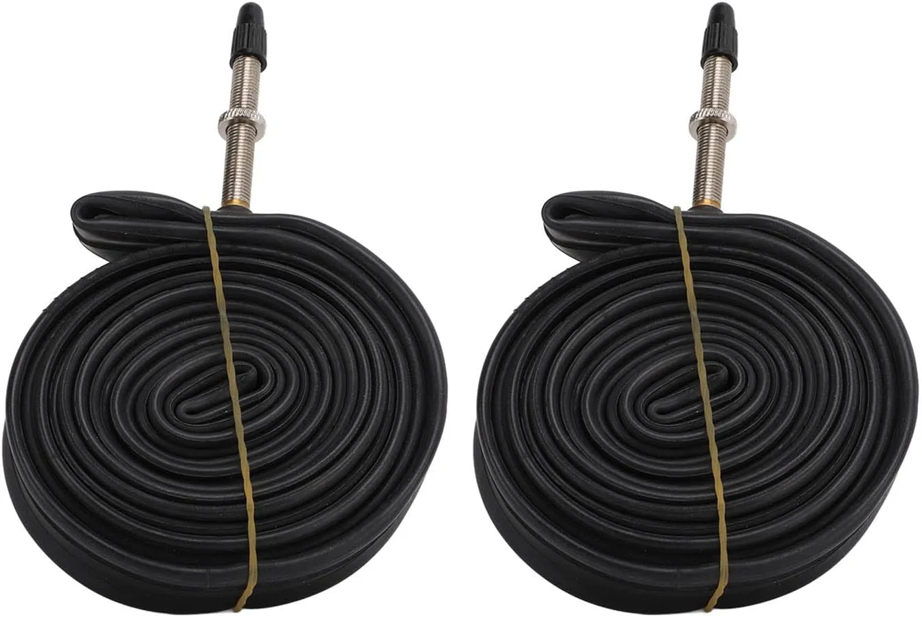 تیوب داخلی دو عددی CHICIRIS 700x23C با والف برای سواری راحت، سازگار با لاستیک های 700c، ایده آل برای دوچرخه های کوهستانی و جاده ای تیوب داخلی دو عددی CHICIRIS 700x23C با والف برای سواری راحت، سازگار با لاستیک های 700c، ایده آل برای دوچرخه های کوهستانی و جاده ای