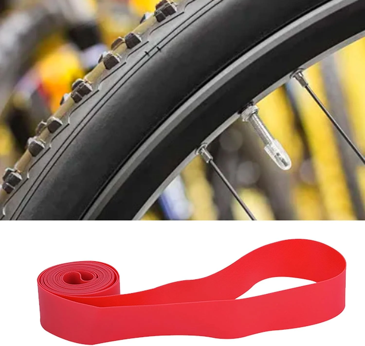نوار دور طوقه لاستیک دوچرخه شیکریس، 2 عدد پد محافظ تیوب داخلی PVC، جلوگیری از پنچری برای دوچرخه سواران، نصب سریع برای سایزهای 20، 24، 26، 700C نوار دور طوقه لاستیک دوچرخه شیکریس، 2 عدد پد محافظ تیوب داخلی PVC، جلوگیری از پنچری برای دوچرخه سواران، نصب سریع برای سایزهای 20، 24، 26، 700C