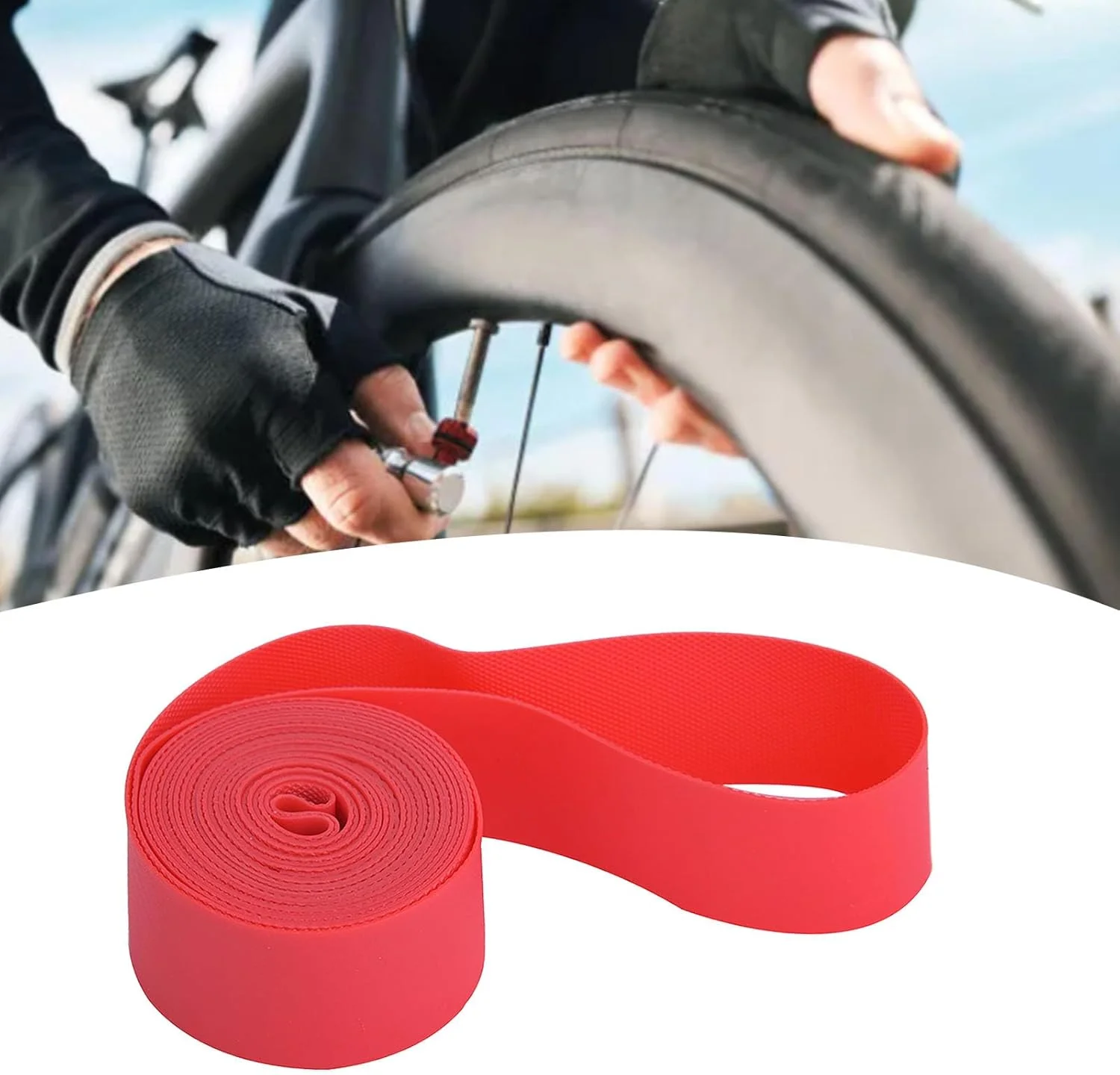 نوار دور طوقه لاستیک دوچرخه شیکریس، 2 عدد پد محافظ تیوب داخلی PVC، جلوگیری از پنچری برای دوچرخه سواران، نصب سریع برای سایزهای 20، 24، 26، 700C نوار دور طوقه لاستیک دوچرخه شیکریس، 2 عدد پد محافظ تیوب داخلی PVC، جلوگیری از پنچری برای دوچرخه سواران، نصب سریع برای سایزهای 20، 24، 26، 700C