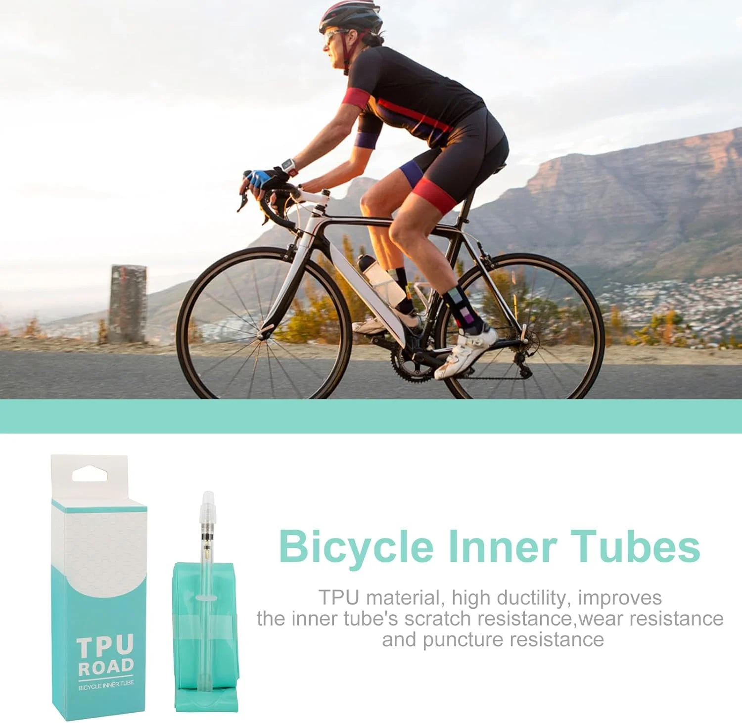 تیوپ داخلی TPU | تیوپ دوچرخه سواری فوق سبک، تیوپ داخلی دوچرخه با والف فرانسوی 45/65/80 میلی متری - برای دوچرخه های کوهستانی تیوپ داخلی TPU | تیوپ دوچرخه سواری فوق سبک، تیوپ داخلی دوچرخه با والف فرانسوی 45/65/80 میلی متری - برای دوچرخه های کوهستانی