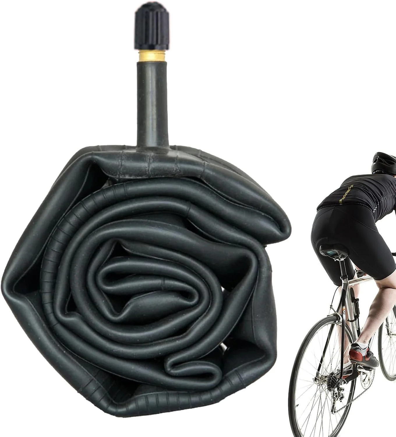تیوپ دوچرخه - لاستیک مقاوم در برابر پنچری، بوتیل دوچرخه جاده، برای تعمیرگاه، مسابقه، رفت و آمد، تمرینات فضای باز، کمپینگ و مسافرت