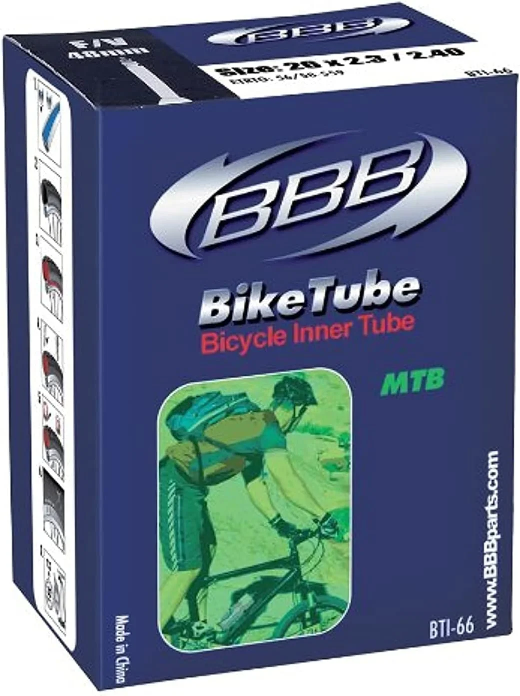 تیوب داخلی دوچرخه BBB BTI-68 2.977.336.827 مشکی سایز 27.5 اینچ