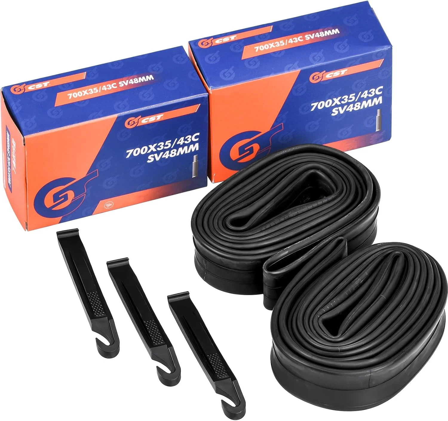 بسته 2 عددی تیوپ دوچرخه کورسی 700C سایز 700x35C/38C/40C/43C با والف شرادر AV 48mm سازگار با تایر های 700x35C 700x36C 700x38C 700x39C 700x40C 700x41C 700x42C 700x43C بسته 2 عددی تیوپ دوچرخه کورسی 700C سایز 700x35C/38C/40C/43C با والف شرادر AV 48mm سازگار با تایر های 700x35C 700x36C 700x38C 700x39C 700x40C 700x41C 700x42C 700x43C