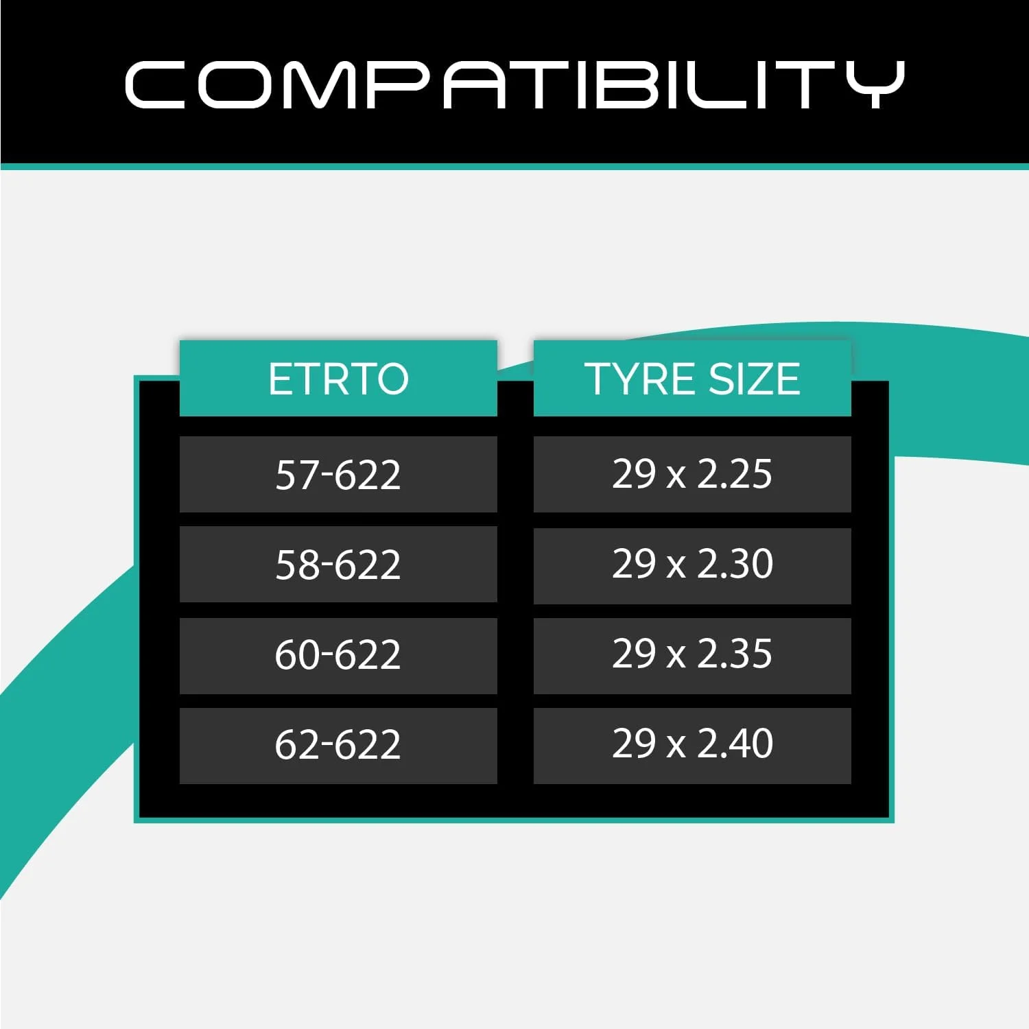 تیوب دوچرخه بالدوینز 29 اینچ، سایز 2.20 تا 2.50 (مناسب برای لاستیک های 2.20، 2.25، 2.30، 2.35، 2.40، 2.50) والف Schrader/خودرویی تیوب دوچرخه بالدوینز 29 اینچ، سایز 2.20 تا 2.50 (مناسب برای لاستیک های 2.20، 2.25، 2.30، 2.35، 2.40، 2.50) والف Schrader/خودرویی