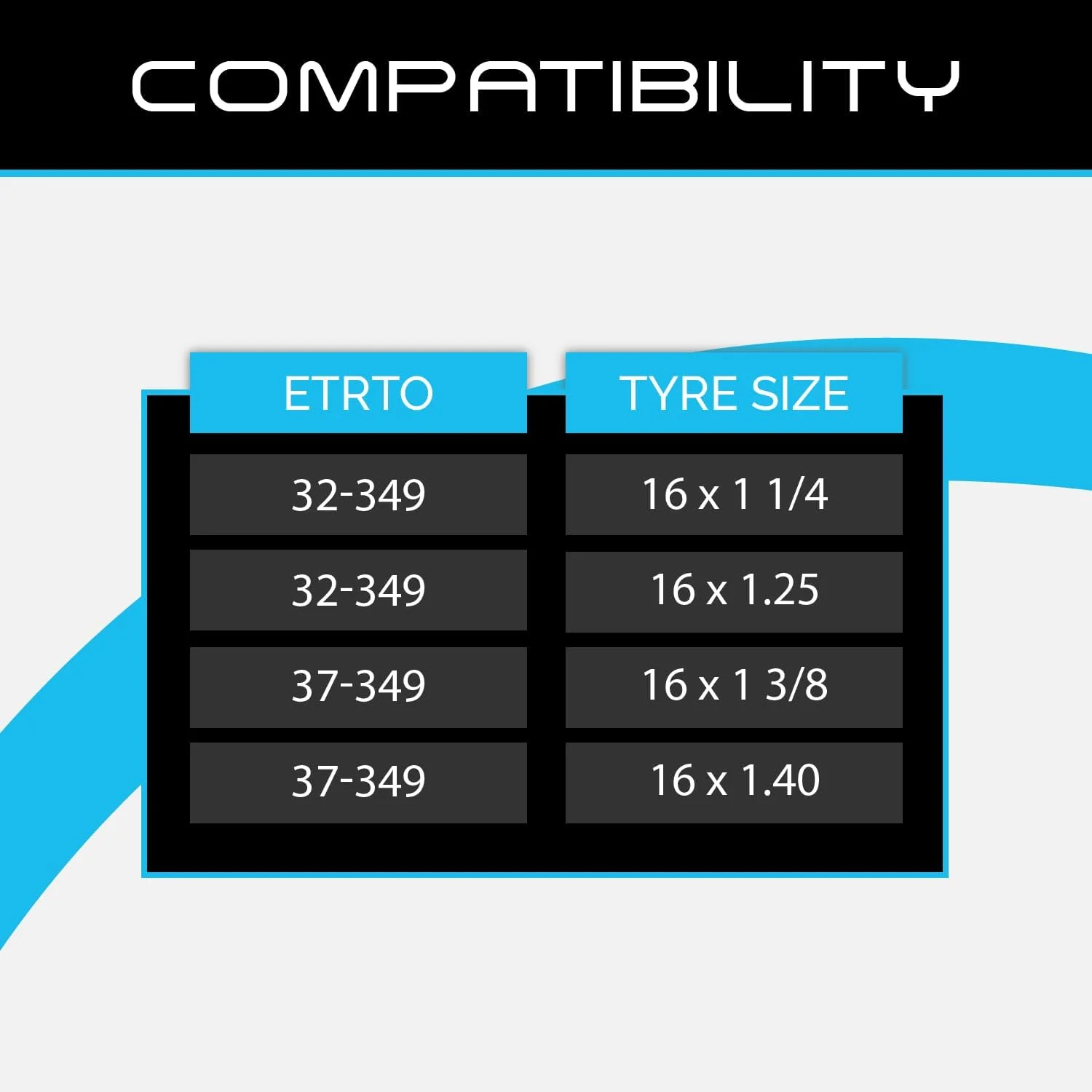 جفت تیوپ داخلی دوچرخه 16 اینچ، مناسب برای سایزهای 16" x 1-3/8", 16" x 1.35, 16" x 1-1/4"، والف Schrader/Car Type (بسته 2 عددی) جفت تیوپ داخلی دوچرخه 16 اینچ، مناسب برای سایزهای 16" x 1-3/8", 16" x 1.35, 16" x 1-1/4"، والف Schrader/Car Type (بسته 2 عددی)