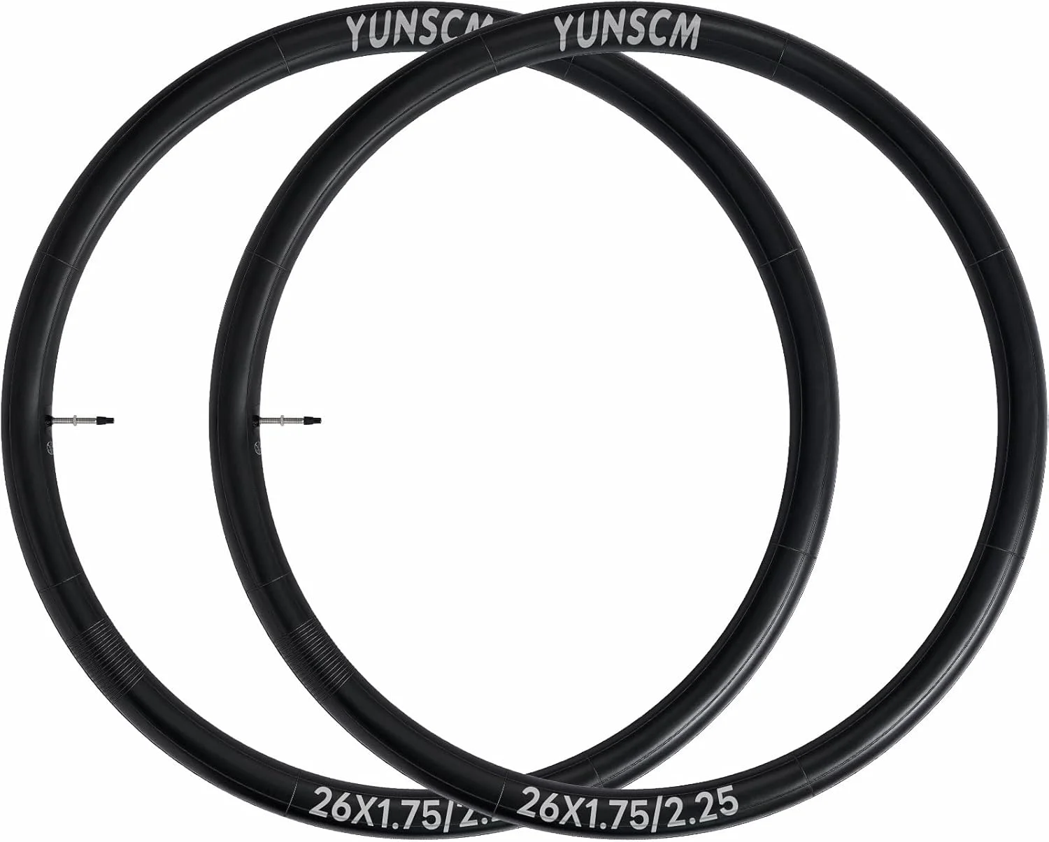 دو عدد تیوپ دوچرخه سنگین 26 اینچی، سایز 26x1.75/2.25، والف پرستا FV48mm، سازگار با تایر دوچرخه 26x1.75 26x1.95 26x2.0 26x2.10 26x2.125 26x2.25 دو عدد تیوپ دوچرخه سنگین 26 اینچی، سایز 26x1.75/2.25، والف پرستا FV48mm، سازگار با تایر دوچرخه 26x1.75 26x1.95 26x2.0 26x2.10 26x2.125 26x2.25