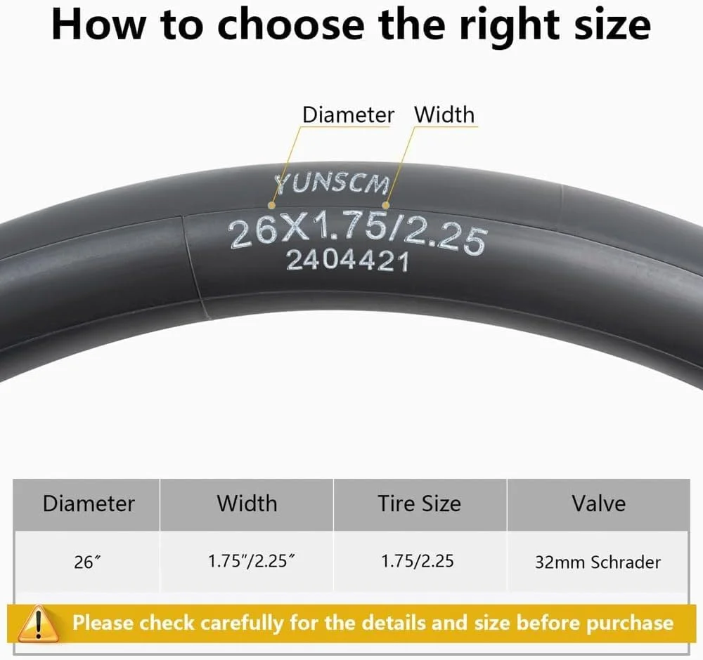 تیوب دوچرخه سنگین 2 عددی 26 اینچی 26x1.75/1.95/2.10/2.125/2.25 با والف AV Schrader، سازگار با تیوب های دوچرخه 26x1.75 26x1.95 26x2.0 26x2.10 26x2.125 26x2.20 26x2.25 تیوب دوچرخه سنگین 2 عددی 26 اینچی 26x1.75/1.95/2.10/2.125/2.25 با والف AV Schrader، سازگار با تیوب های دوچرخه 26x1.75 26x1.95 26x2.0 26x2.10 26x2.125 26x2.20 26x2.25