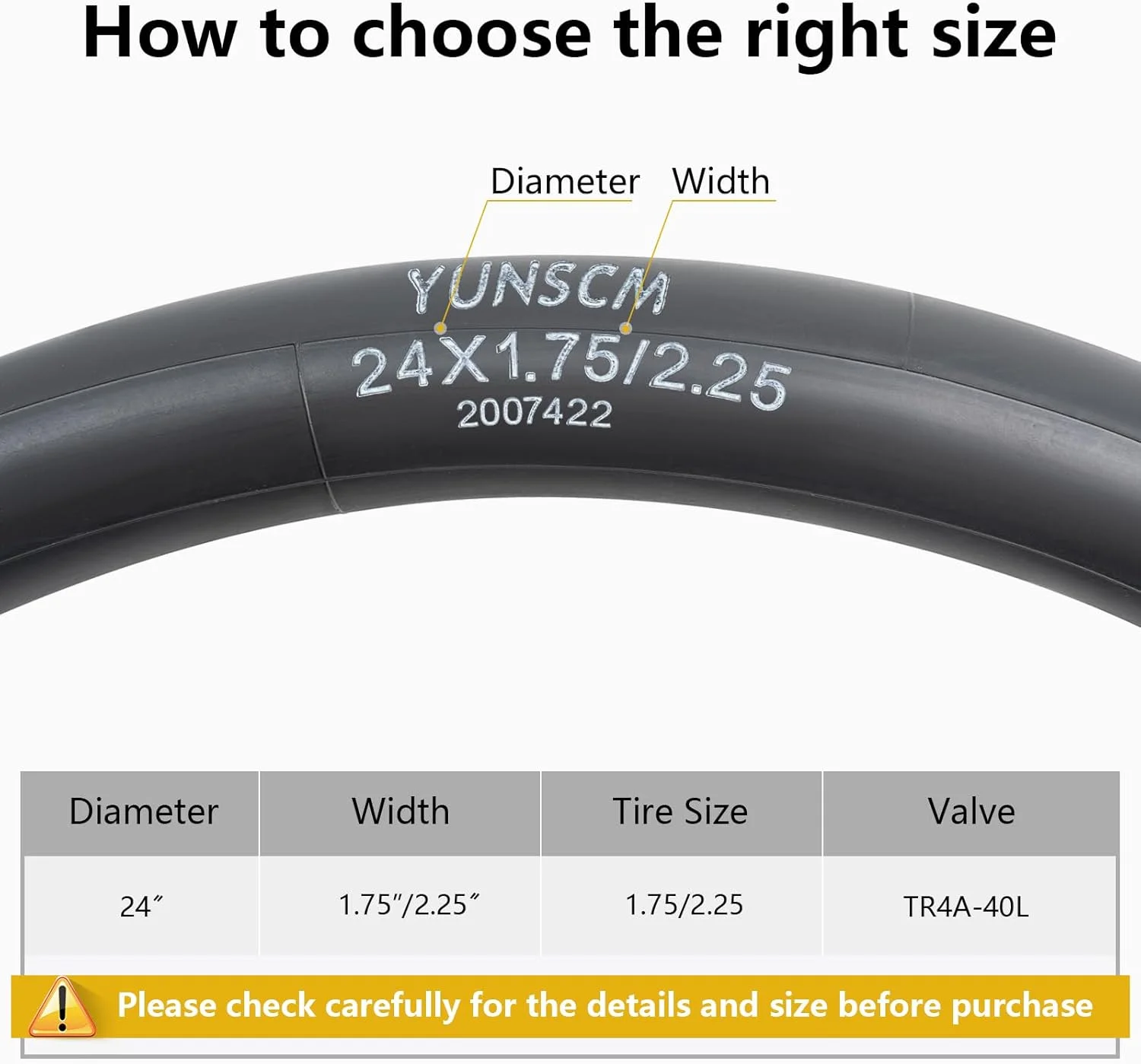 تیوب دوچرخه ۲۴ اینچی مقاوم - بسته ۲ عددی - سایز ۲۴X۱.۷۵/۲.۲۵ - مناسب برای لاستیک های ۲۴X۱.۷۵, ۲۴X۱.۹۵, ۲۴X۲.۰, ۲۴X۲.۱۰, ۲۴X۲.۲۰, ۲۴X۲.۱۲۵, ۲۴X۲.۲۵ تیوب دوچرخه ۲۴ اینچی مقاوم - بسته ۲ عددی - سایز ۲۴X۱.۷۵/۲.۲۵ - مناسب برای لاستیک های ۲۴X۱.۷۵, ۲۴X۱.۹۵, ۲۴X۲.۰, ۲۴X۲.۱۰, ۲۴X۲.۲۰, ۲۴X۲.۱۲۵, ۲۴X۲.۲۵