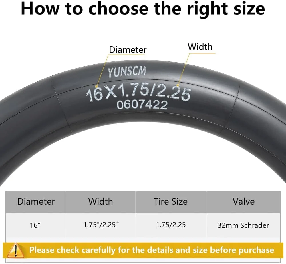 تیوب دوچرخه یوناسسیام 47/57-305 سایز ۱۶ اینچ، مناسب برای لاستیک های 16x1.75/1.95/2.125 با والف AV32mm، سازگار با دوچرخههای سایز ۱۶ اینچ / دوچرخه کودک / دوچرخه برقی تیوب دوچرخه یوناسسیام 47/57-305 سایز ۱۶ اینچ، مناسب برای لاستیک های 16x1.75/1.95/2.125 با والف AV32mm، سازگار با دوچرخههای سایز ۱۶ اینچ / دوچرخه کودک / دوچرخه برقی