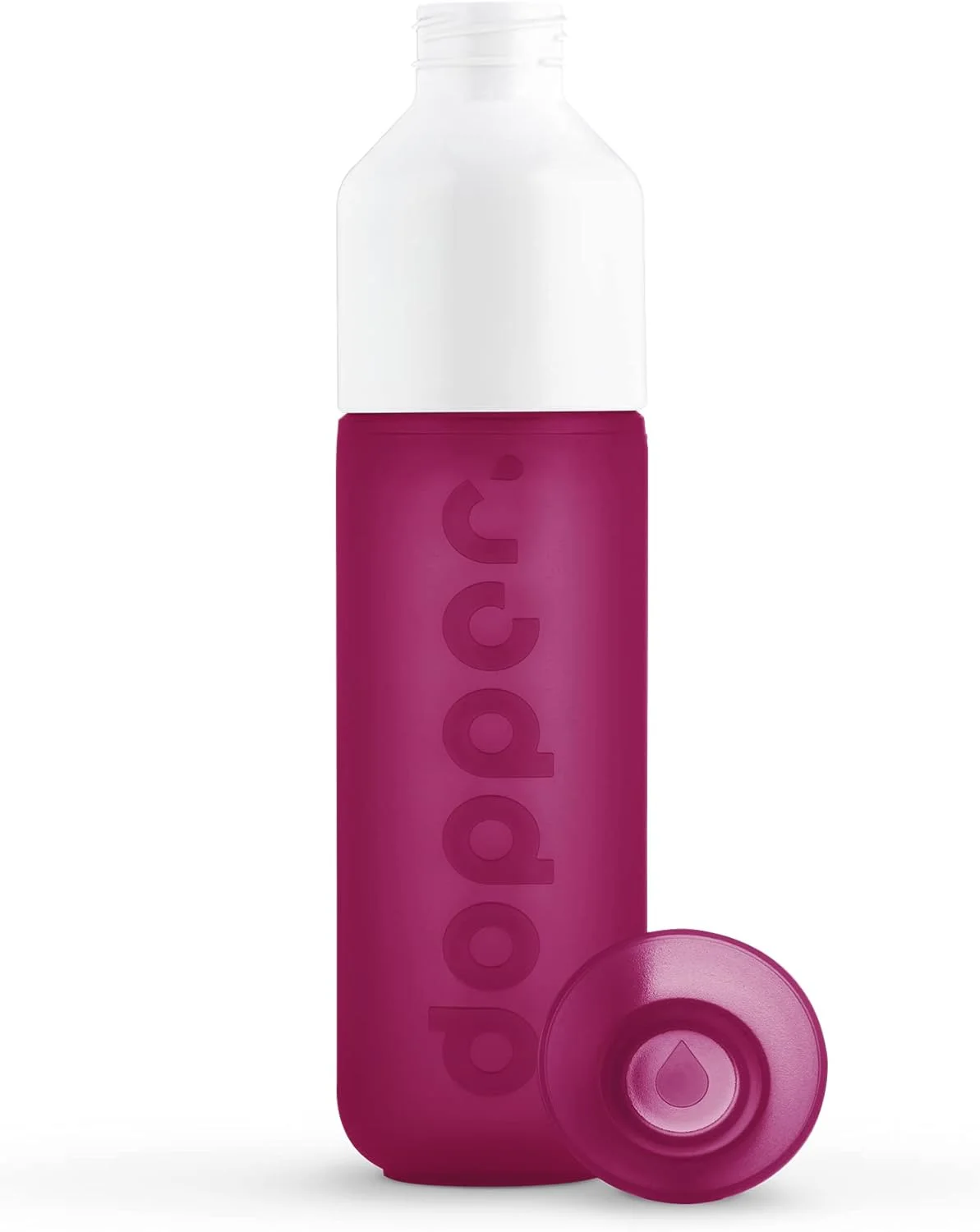 بطری آب قابل استفاده مجدد داپر، 450 میلی لیتر، سرخابی شیک بطری آب قابل استفاده مجدد داپر، 450 میلی لیتر، سرخابی شیک