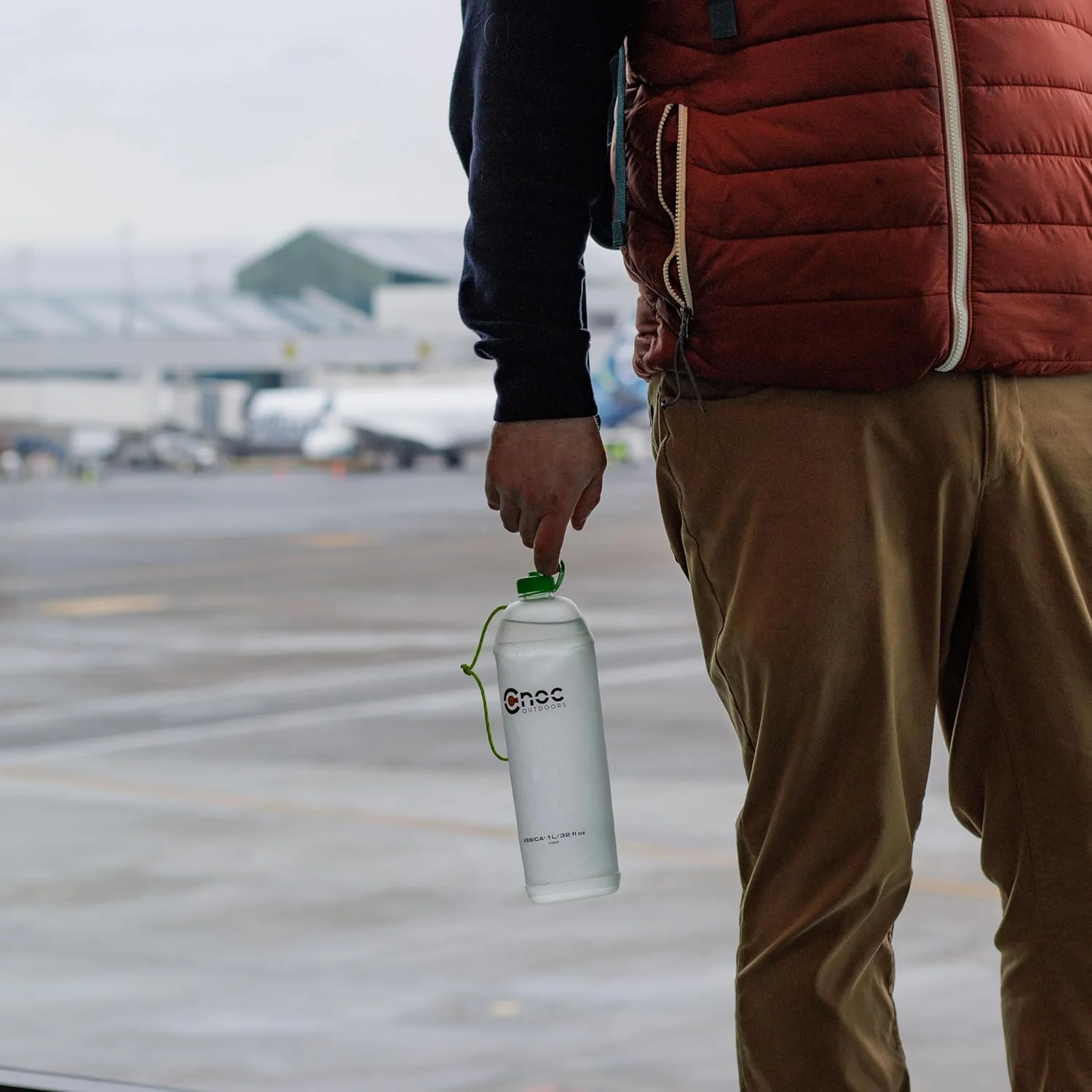 بطری تاشو 1 لیتری CNOC Outdoors Vesica (سبز) بطری تاشو 1 لیتری CNOC Outdoors Vesica (سبز)