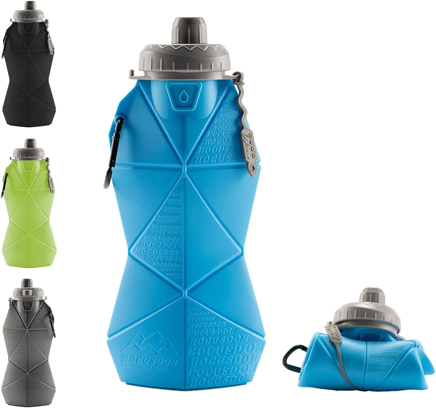 بطری آب تاشو (آبی)