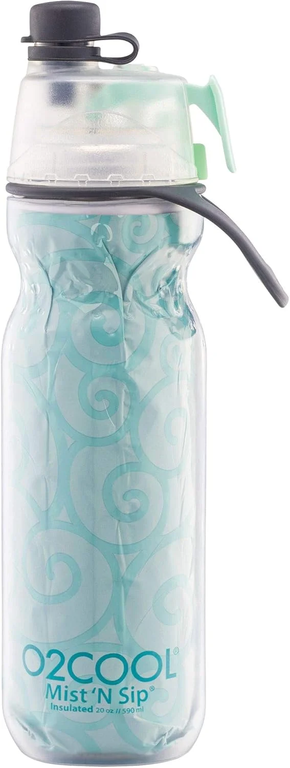 بطری آب عایق دار O2COOL مدل HMCDP25، سری یوگا Mist 'N Sip، ظرفیت 20 اونس HMCDP25PT3 بطری آب عایق دار O2COOL مدل HMCDP25، سری یوگا Mist 'N Sip، ظرفیت 20 اونس HMCDP25PT3