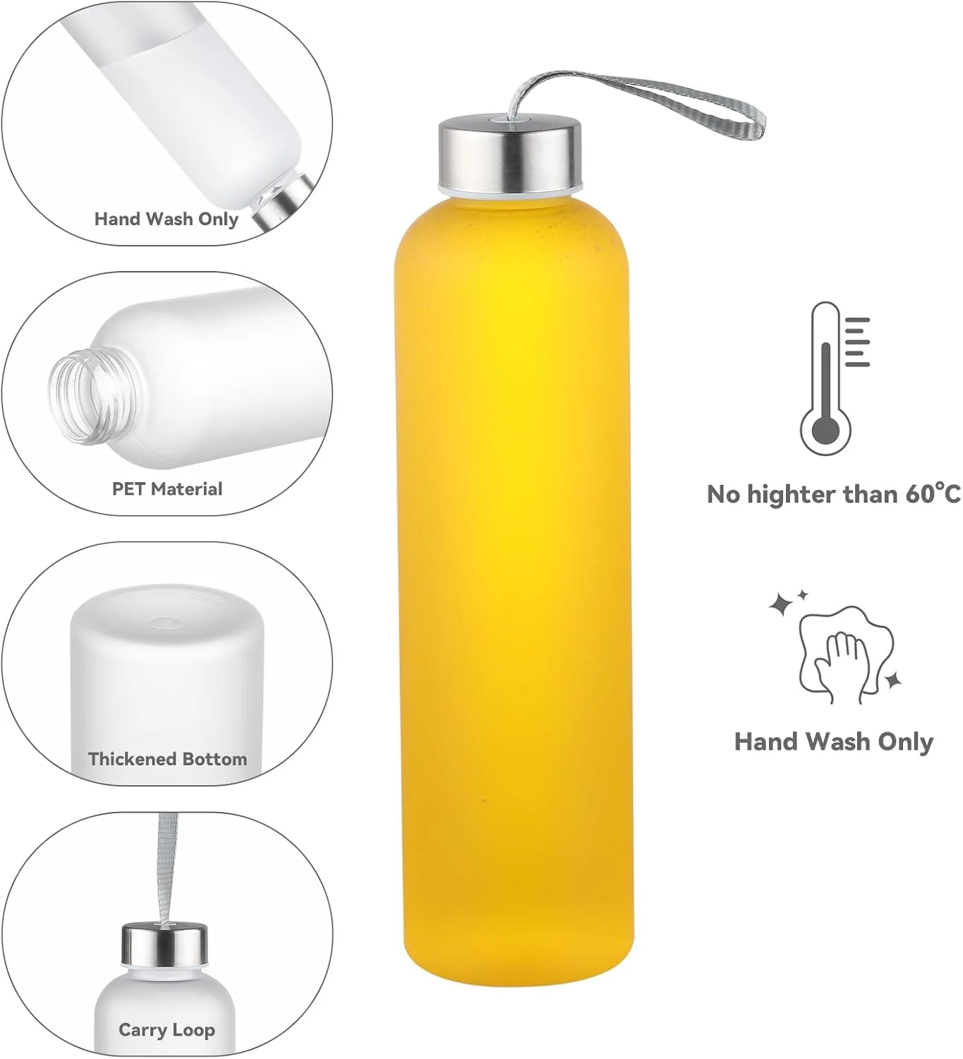 بطری های آب پلاستیکی مات 800 میلی لیتری novelinks، بطری های آب قابل استفاده مجدد با درب های استیل ضد زنگ برای نوشیدنی های مسافرتی سازگار با محیط زیست، بسته 4 عددی بطری های آب پلاستیکی مات 800 میلی لیتری novelinks، بطری های آب قابل استفاده مجدد با درب های استیل ضد زنگ برای نوشیدنی های مسافرتی سازگار با محیط زیست، بسته 4 عددی