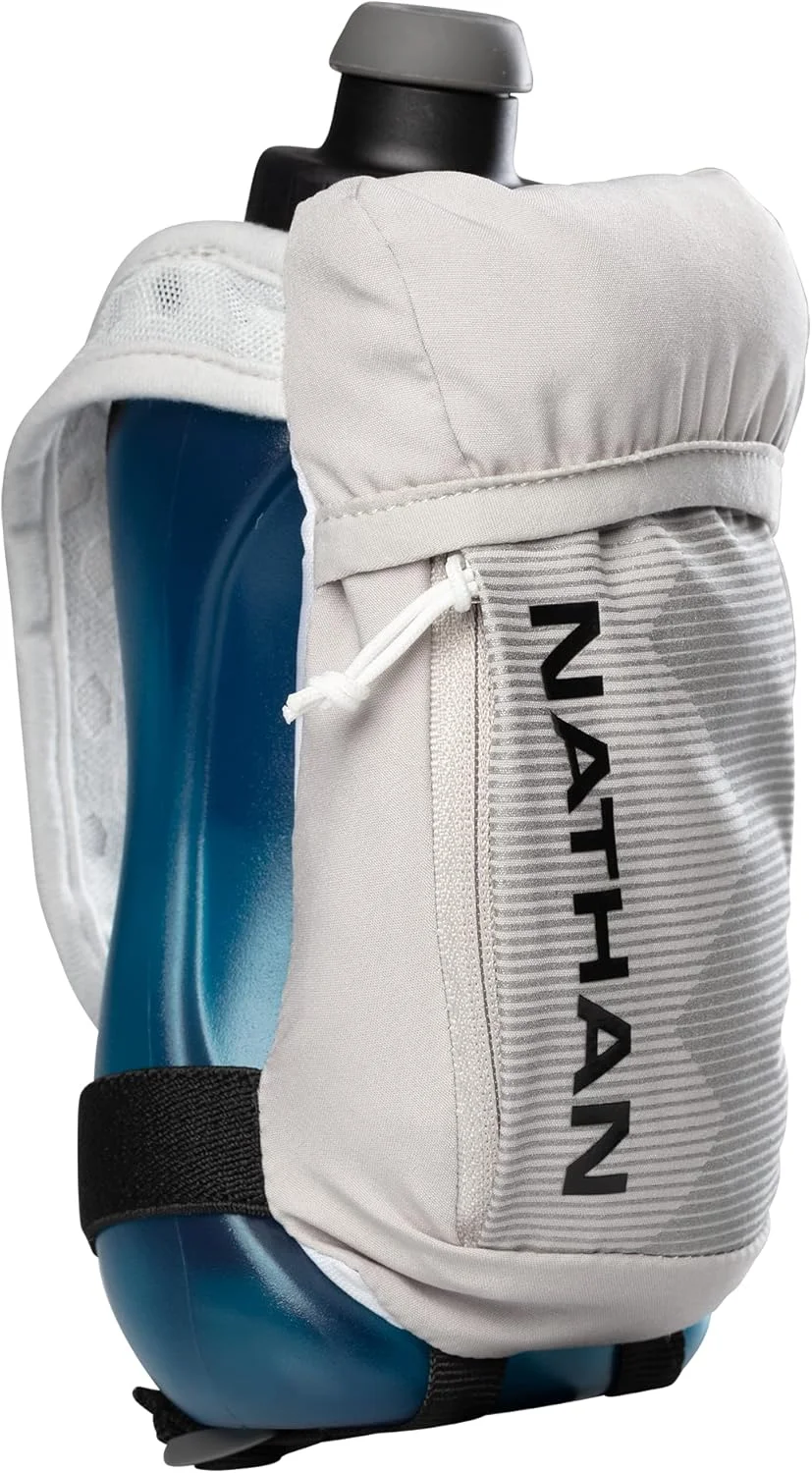 قمقمه دستی ناتان، Quick Squeeze، خاکستری دودی/مشکی، 530 میلی لیتر