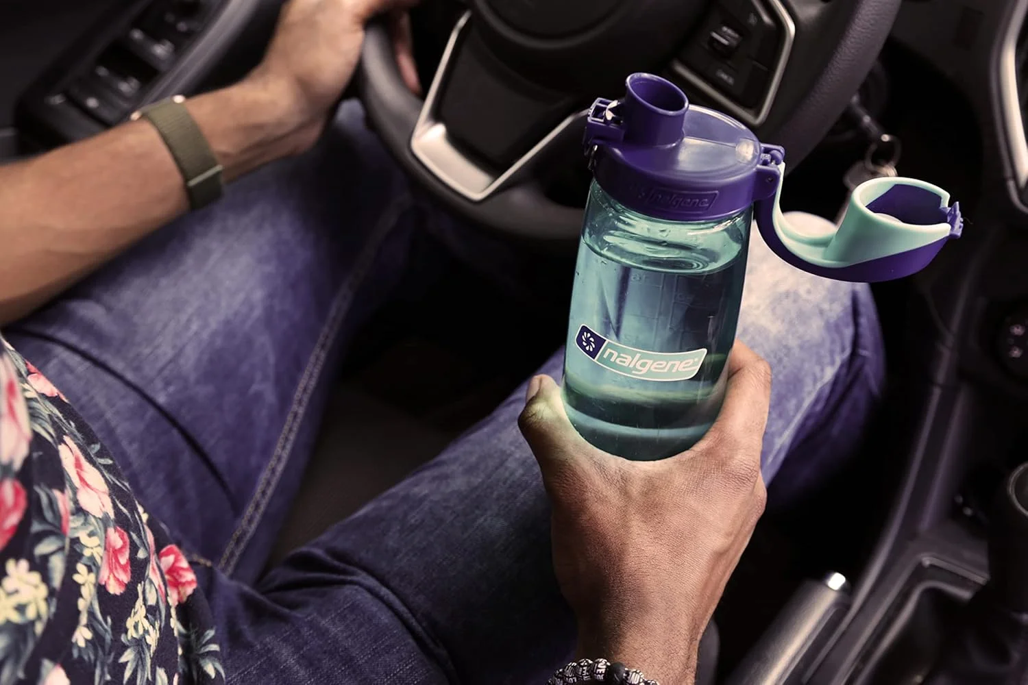 بطری آب نالجن مدل Sustain Tritan بدون BPA، ساخته شده از 50% مواد بازیافتی پلاستیک بطری آب نالجن مدل Sustain Tritan بدون BPA، ساخته شده از 50% مواد بازیافتی پلاستیک