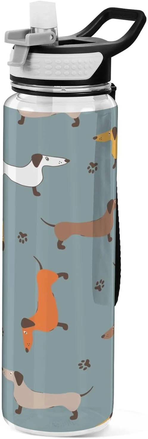 بطری آب ورزشی MNSRUU با طرح سگ های داشهوند زیبا، بطری نوشیدنی نی دار تریتان بزرگ 1000 میلی لیتری بدون BPA، ضد نشت شفاف برای کودکان، پسران، دختران، زنان، مردان، باشگاه، مدرسه بطری آب ورزشی MNSRUU با طرح سگ های داشهوند زیبا، بطری نوشیدنی نی دار تریتان بزرگ 1000 میلی لیتری بدون BPA، ضد نشت شفاف برای کودکان، پسران، دختران، زنان، مردان، باشگاه، مدرسه