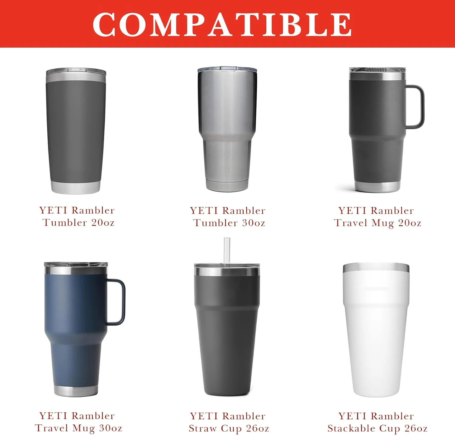 محافظ سیلیکونی زیر بطری آب Linkidea سازگار با لیوان های یتی رامبلر 20oz/30oz، ماگ سفری 20oz/30oz، نی دار 26oz (قرمز / بسته 2 عددی) محافظ سیلیکونی زیر بطری آب Linkidea سازگار با لیوان های یتی رامبلر 20oz/30oz، ماگ سفری 20oz/30oz، نی دار 26oz (قرمز / بسته 2 عددی)