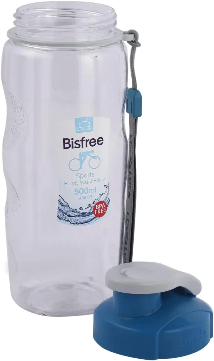 بطری ورزشی دستی 500 میلی لیتری LocknLock Bis Free – پلاستیک تریتان بادوام، بدون BPA و شفاف بطری ورزشی دستی 500 میلی لیتری LocknLock Bis Free – پلاستیک تریتان بادوام، بدون BPA و شفاف