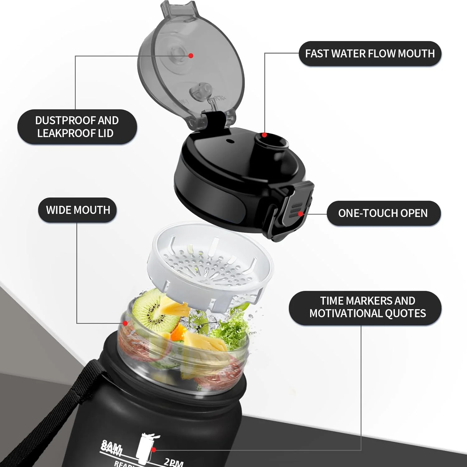 بطری آب ورزشی، 1 لیتری، بطری آب ورزشی با فیلتر، ضد نشت، مناسب برای ورزش، نوشیدنی های گازدار، بطری ورزشی با علامت گذاری زمان، بطری آب برای کمپینگ، یوگا، باشگاه، فضای باز، دفتر بطری آب ورزشی، 1 لیتری، بطری آب ورزشی با فیلتر، ضد نشت، مناسب برای ورزش، نوشیدنی های گازدار، بطری ورزشی با علامت گذاری زمان، بطری آب برای کمپینگ، یوگا، باشگاه، فضای باز، دفتر