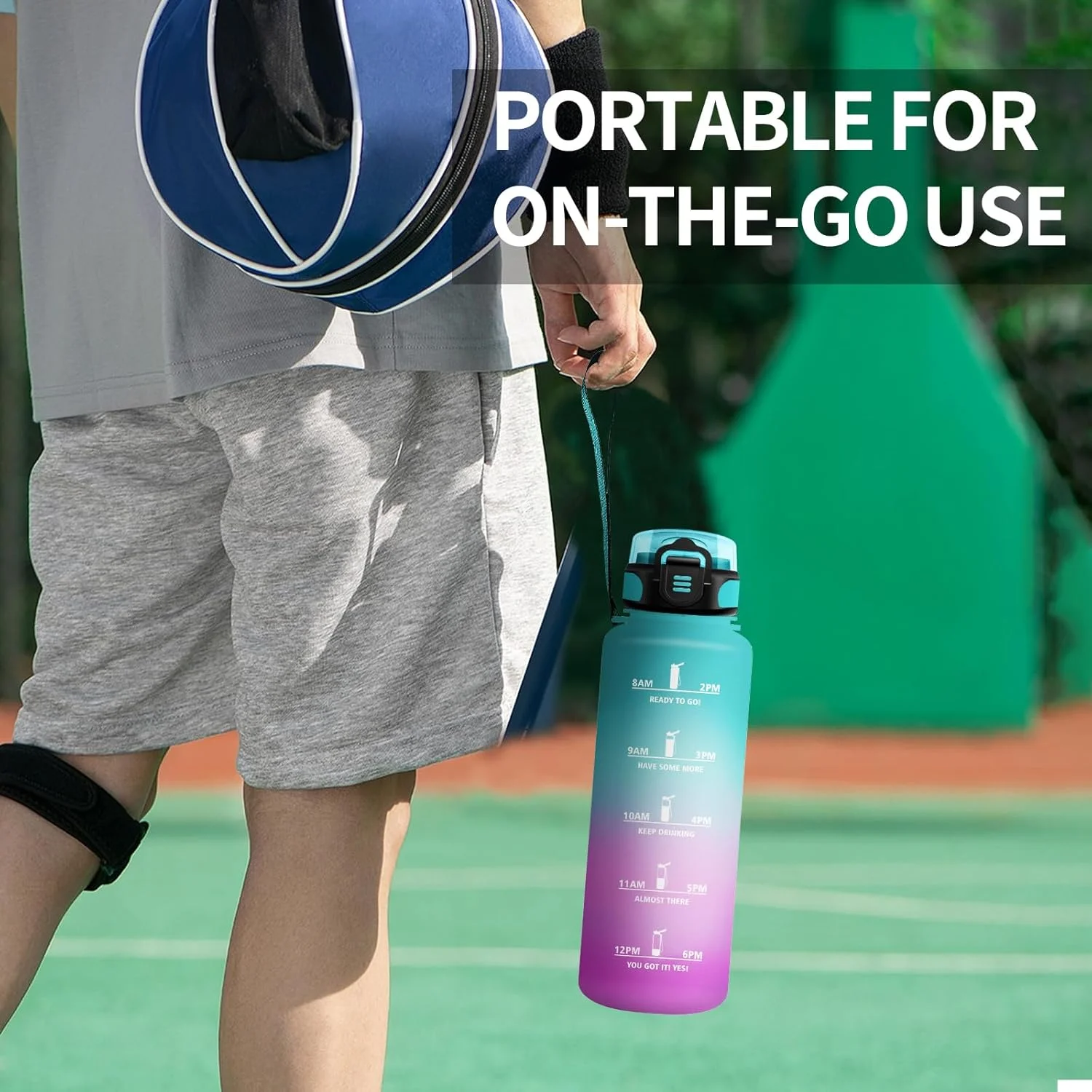 بطری آب ورزشی، 1.5 لیتر، ضد نشت، مناسب برای نوشیدنی های گازدار، بطری آب با علامت گذاری زمان، بطری آب با نی، بطری ورزشی برای فضای باز، باشگاه، کمپینگ، دوچرخه بطری آب ورزشی، 1.5 لیتر، ضد نشت، مناسب برای نوشیدنی های گازدار، بطری آب با علامت گذاری زمان، بطری آب با نی، بطری ورزشی برای فضای باز، باشگاه، کمپینگ، دوچرخه