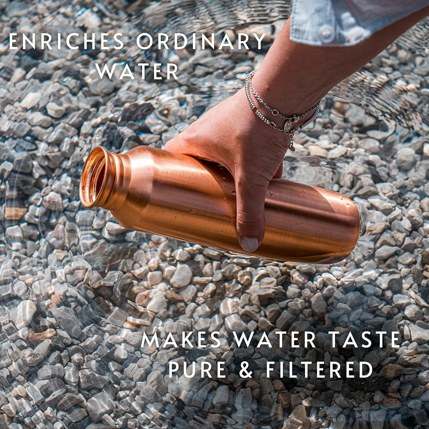 بطری آب مسی - طراحی مدرن قدیمی - ظرف مسی آیورودا برای نوشیدن - آب بیشتری بنوشید، مصرف قند خود را کاهش دهید و از مزایای سلامتی آن لذت ببرید بطری آب مسی - طراحی مدرن قدیمی - ظرف مسی آیورودا برای نوشیدن - آب بیشتری بنوشید، مصرف قند خود را کاهش دهید و از مزایای سلامتی آن لذت ببرید