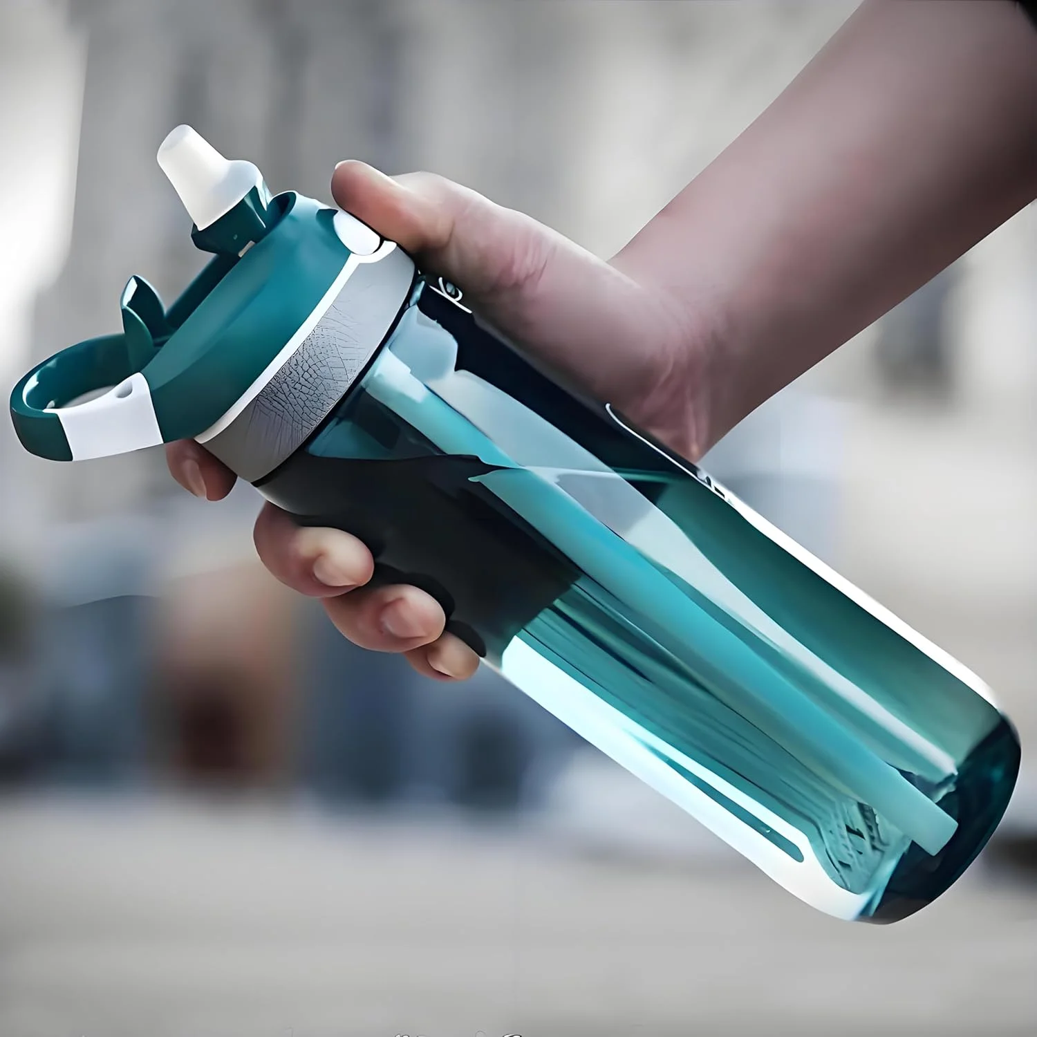 بطری نوشیدنی کودکانه با نی، بطری آب، 750 میلی لیتر، بطری ورزشی، بطری آب 0.75 لیتری، بطری ورزشی سافت تاچ، بدون BPA (سبز) بطری نوشیدنی کودکانه با نی، بطری آب، 750 میلی لیتر، بطری ورزشی، بطری آب 0.75 لیتری، بطری ورزشی سافت تاچ، بدون BPA (سبز)