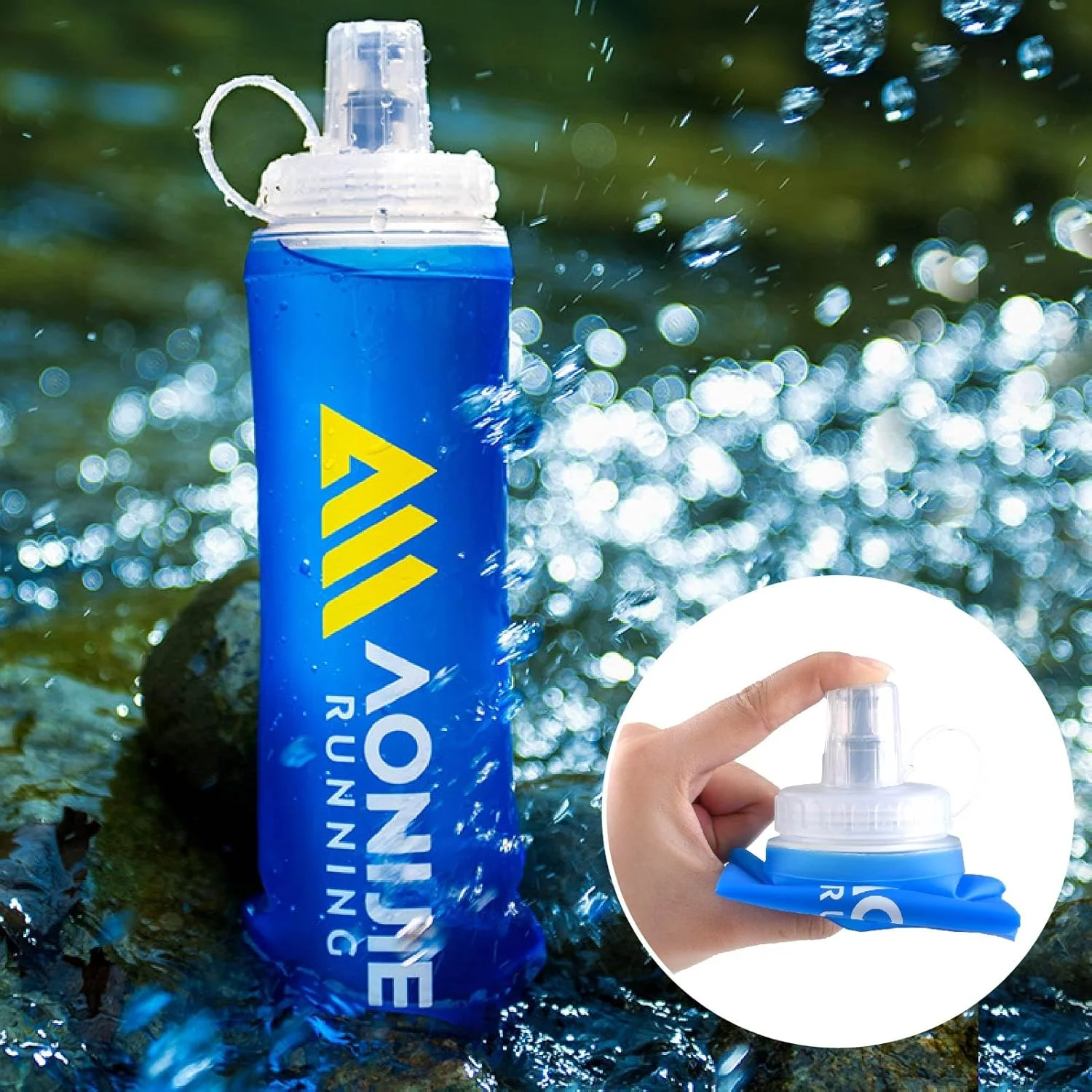 بطری آب تاشو نرم JEELAD قمقمه تاشو TPU برای جلیقه بسته آبرسانی ایده آل برای دویدن پیاده روی دوچرخه سواری در فضای باز (500 میلی لیتر (16.9 اونس) - 1 بسته - بطری آب TPU) بطری آب تاشو نرم JEELAD قمقمه تاشو TPU برای جلیقه بسته آبرسانی ایده آل برای دویدن پیاده روی دوچرخه سواری در فضای باز (500 میلی لیتر (16.9 اونس) - 1 بسته - بطری آب TPU)