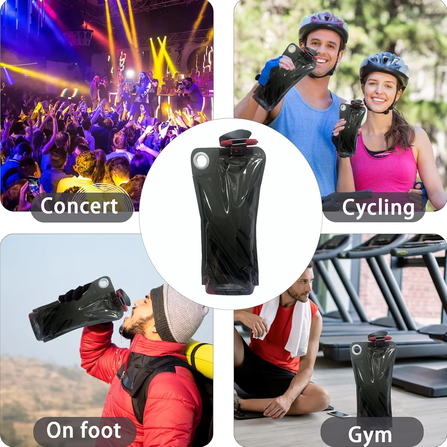 بسته 2 عددی بطری تاشو نوشیدنی، 1 لیتری، لوازم جانبی جشنواره، بطری نوشیدنی تاشو با کارابین، بدون BPA، کیسه نوشیدنی، جشنواره، بطری آب تاشو، لوازم جانبی پیاده روی بسته 2 عددی بطری تاشو نوشیدنی، 1 لیتری، لوازم جانبی جشنواره، بطری نوشیدنی تاشو با کارابین، بدون BPA، کیسه نوشیدنی، جشنواره، بطری آب تاشو، لوازم جانبی پیاده روی