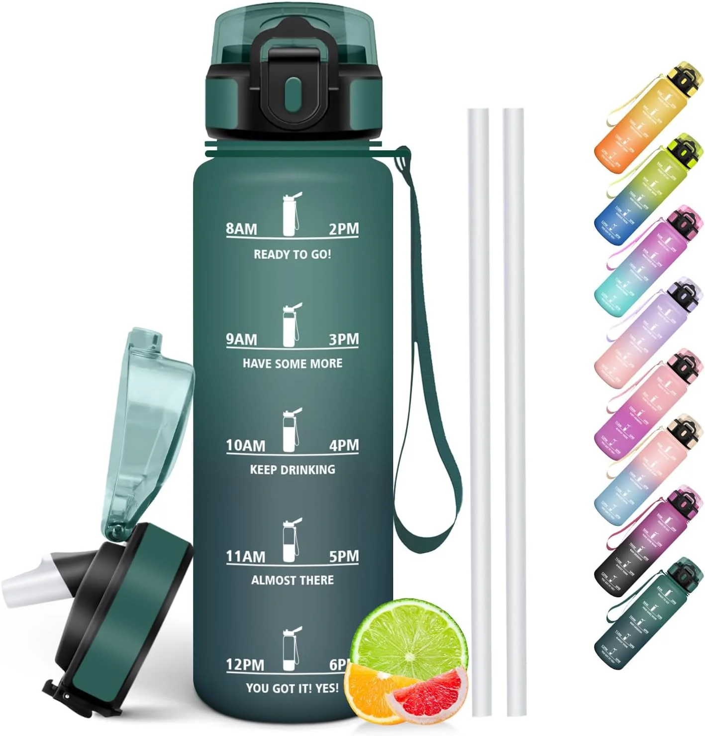 بطری نوشیدنی هانیهالی ۱ لیتری، بدون BPA، مناسب برای نوشیدنیهای گازدار، ضد نشت، بطری ورزشی با نی، بطری آب ورزشی برای دوچرخه، تناسب اندام، دویدن، پیادهروی بطری نوشیدنی هانیهالی ۱ لیتری، بدون BPA، مناسب برای نوشیدنیهای گازدار، ضد نشت، بطری ورزشی با نی، بطری آب ورزشی برای دوچرخه، تناسب اندام، دویدن، پیادهروی