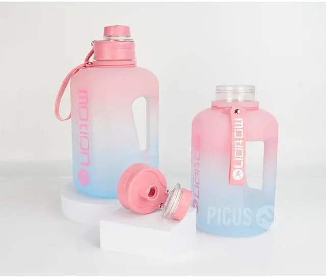 بطری آب بزرگ 2.2 لیتری با نشانگر زمان – بدون BPA، ضد نشت، بطری ورزشی قابل استفاده مجدد برای باشگاه، تناسب اندام و انگیزه و قمقمه آب بادوام برای مردان و زنان (گرادیان صورتی-آبی، 2.2 لیتر) بطری آب بزرگ 2.2 لیتری با نشانگر زمان – بدون BPA، ضد نشت، بطری ورزشی قابل استفاده مجدد برای باشگاه، تناسب اندام و انگیزه و قمقمه آب بادوام برای مردان و زنان (گرادیان صورتی-آبی، 2.2 لیتر)