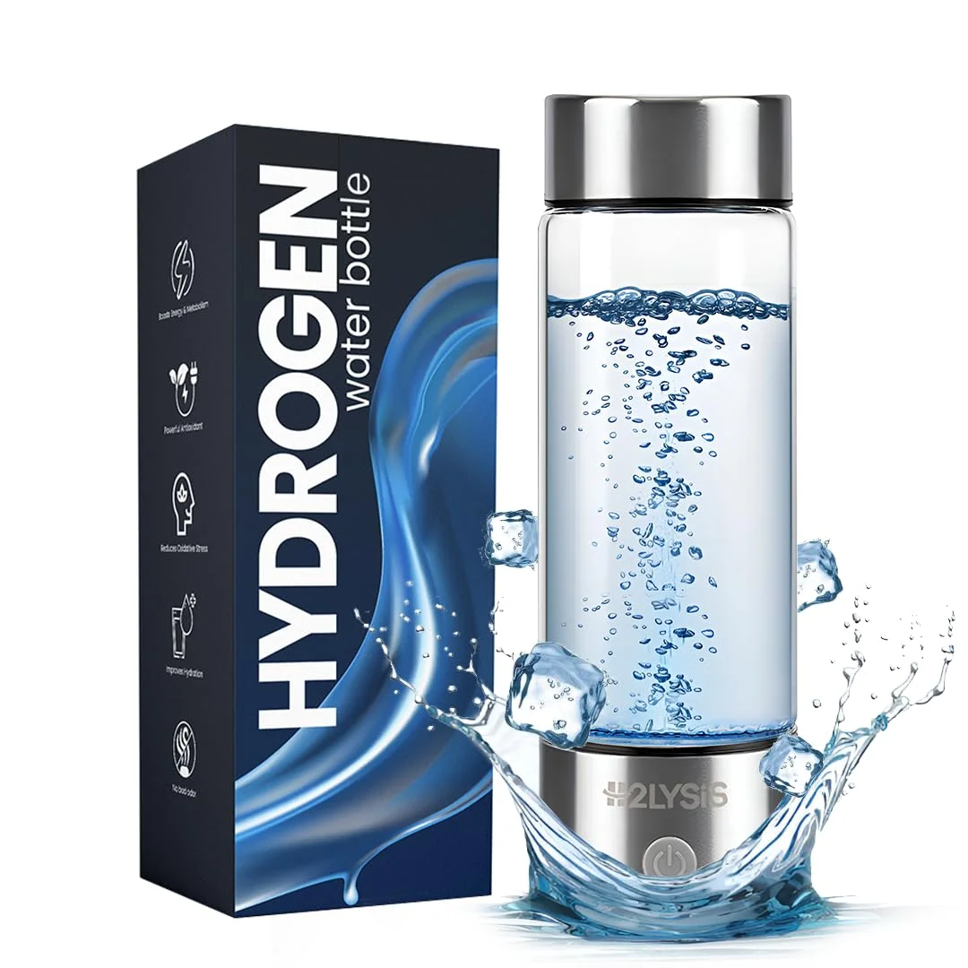 بطری آب هیدروژنه، 2200ppb، سازنده پیشرفته آب غنی از هیدروژن با فناوری SPE/PEM، قابل حمل، قابل شارژ، مناسب برای تناسب اندام، ورزش و مسافرت