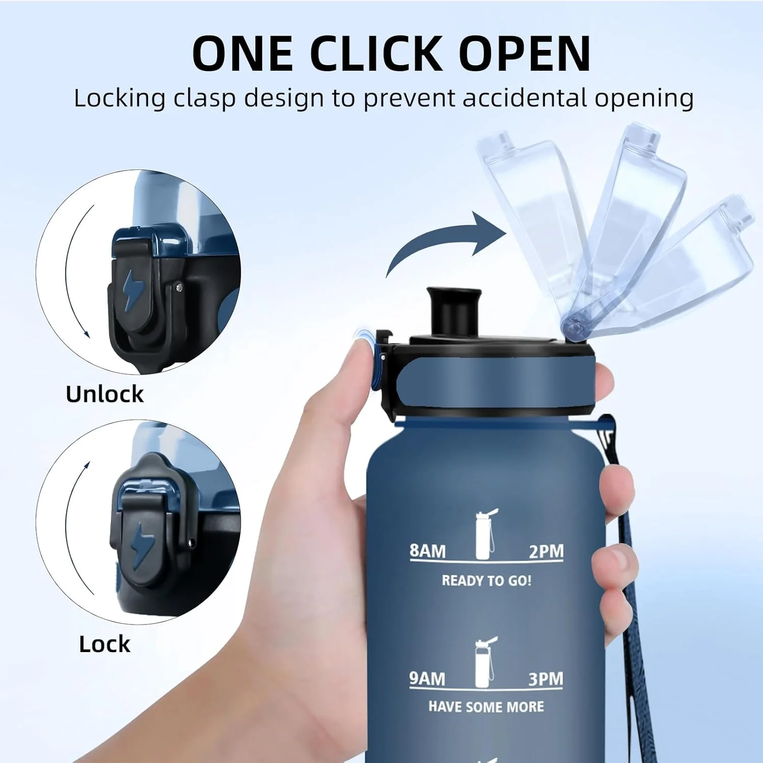 بطری آب گرستا، بطری آب 1 لیتری با فیلتر، بطری آب نشتیناپذیر برای دوچرخهسواری، بطری کوهنوردی، حمل آسان، بطری آب با نشانگر زمان نوشیدن، مناسب برای ورزش، باشگاه، کوهنوردی، سرمهای بطری آب گرستا، بطری آب 1 لیتری با فیلتر، بطری آب نشتیناپذیر برای دوچرخهسواری، بطری کوهنوردی، حمل آسان، بطری آب با نشانگر زمان نوشیدن، مناسب برای ورزش، باشگاه، کوهنوردی، سرمهای