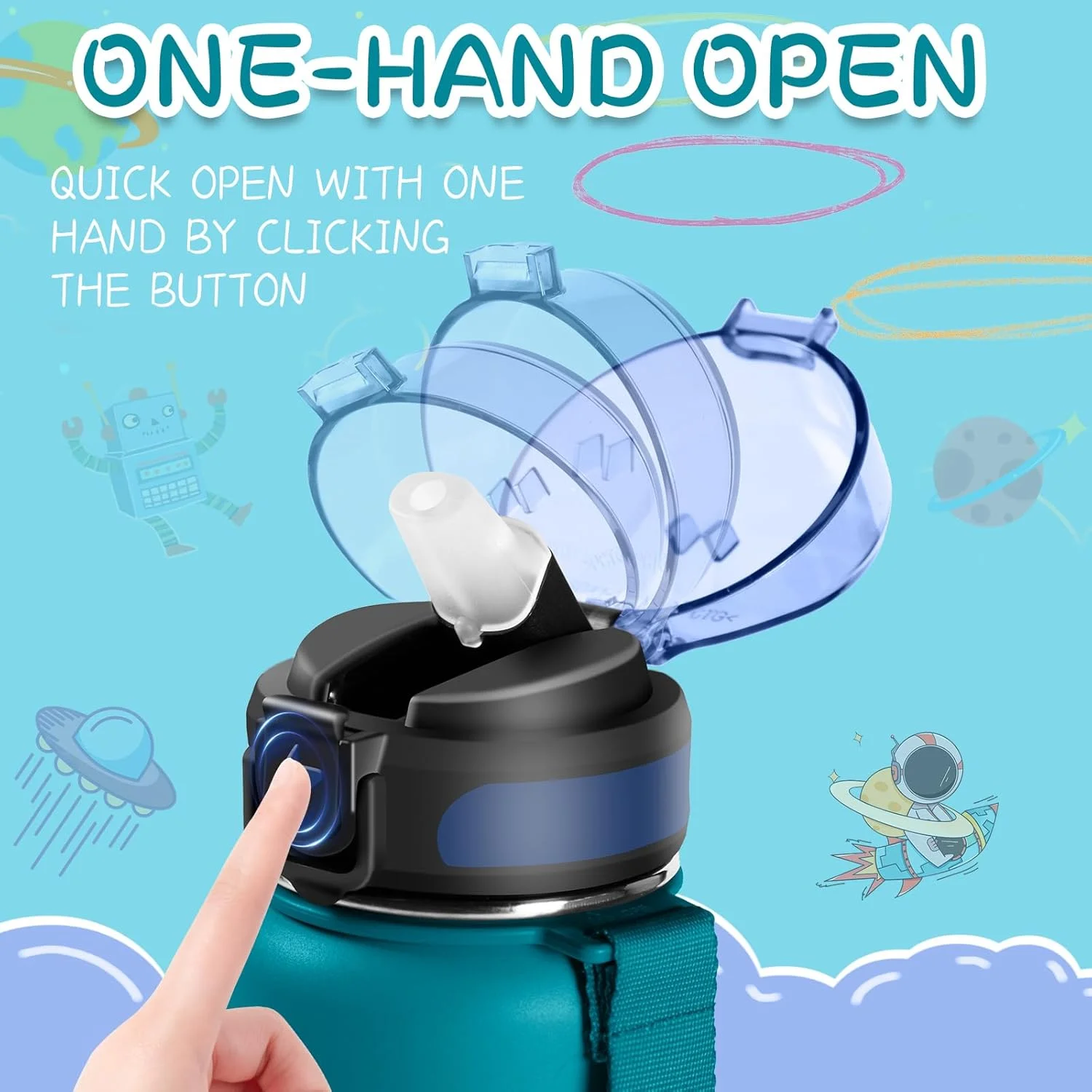 بطری نوشیدنی گرستا، بطری نوشیدنی کودکانه 500 میلی لیتری، ضد نشت با نی، بطری نوشیدنی مناسب پیاده روی برای پسران و دختران، فلاسک، دوجداره، برای مدرسه، دفتر، کافه، ورزش بطری نوشیدنی گرستا، بطری نوشیدنی کودکانه 500 میلی لیتری، ضد نشت با نی، بطری نوشیدنی مناسب پیاده روی برای پسران و دختران، فلاسک، دوجداره، برای مدرسه، دفتر، کافه، ورزش